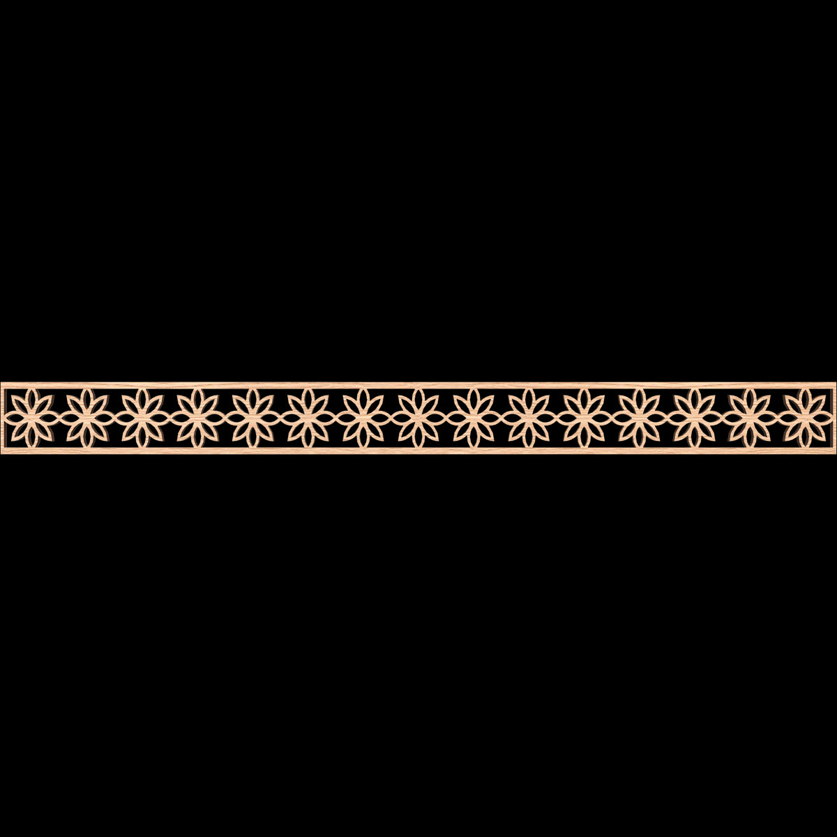 Daisy Fretwork Moulding - Decorative Wood Trim for Home Decor, DIY Crafts, and Furniture Accents | Perfect for Wall Paneling, Cabinet Doors, and Picture Frames