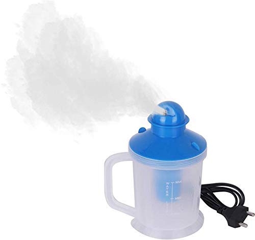 Mishrit 3-in-1 Face, Nose & Cough Steamer - Plastic Steam Vaporizer with Nozzle Inhaler, Facial Sauna & Steamer Machine for Adults & Kids - Perfect for Cold Relief, Sinus Congestion & Skincare at Home (Multicolor)