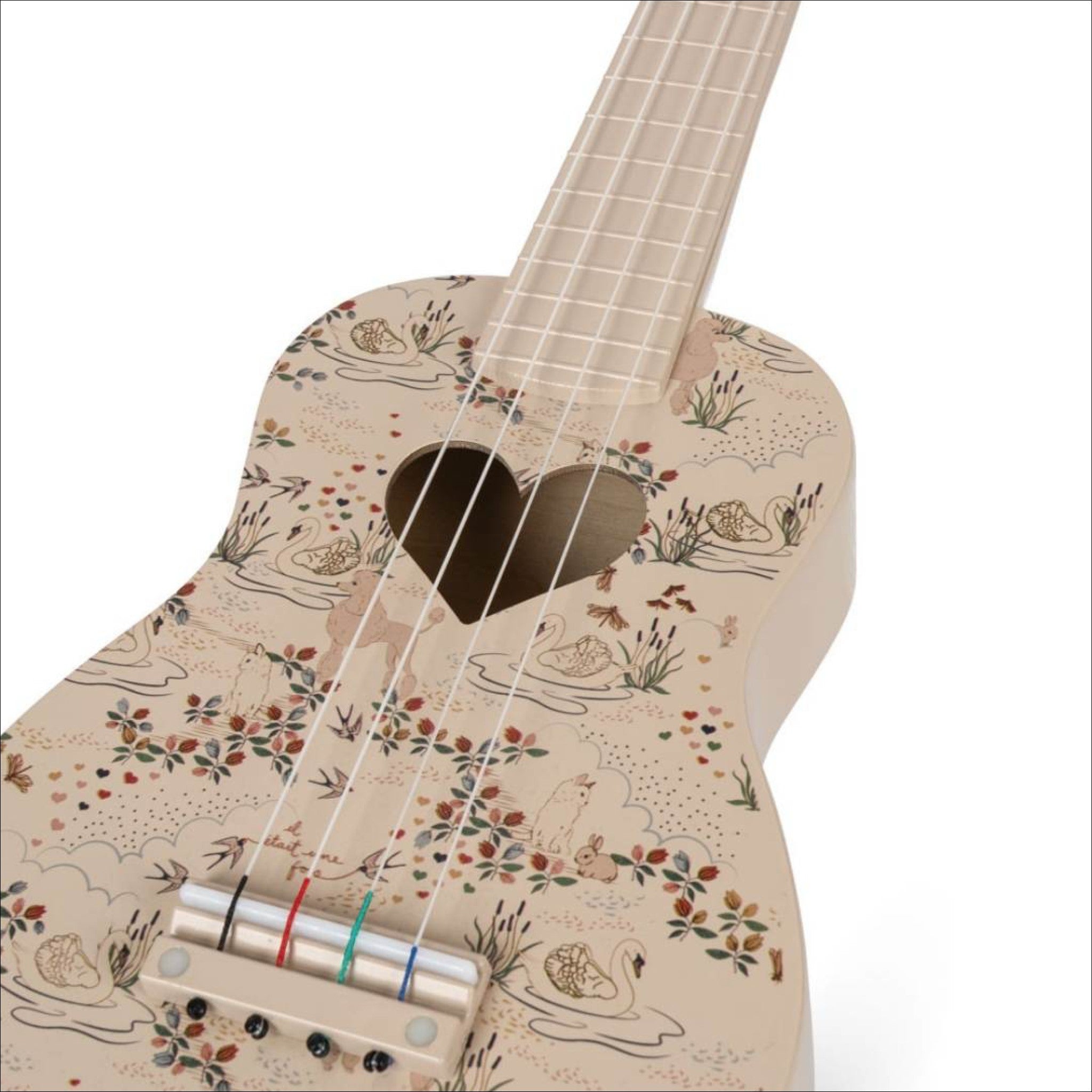 KONGES SLØJD FSC Certified Wooden Ukulele Toy - Mizumi Design | Musical Instrument for Kids, Toddler Educational Toy | Perfect for Birthday Gifts, Preschool Learning & Pretend Play