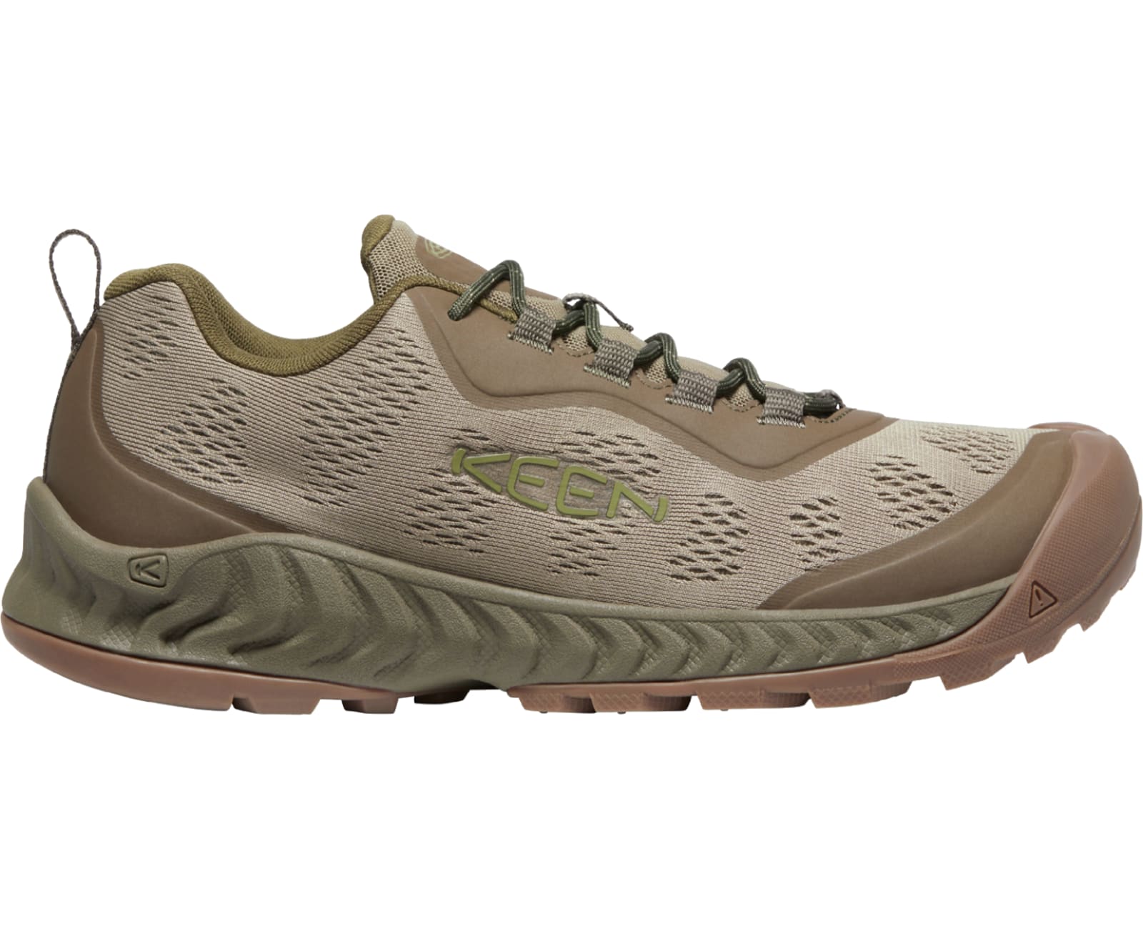 Keen Nxis Speed Men's Hiking Shoes - Canteen/Brindle, Size 7 D Medium - Lightweight Trail Running & Outdoor Adventure Footwear for Men