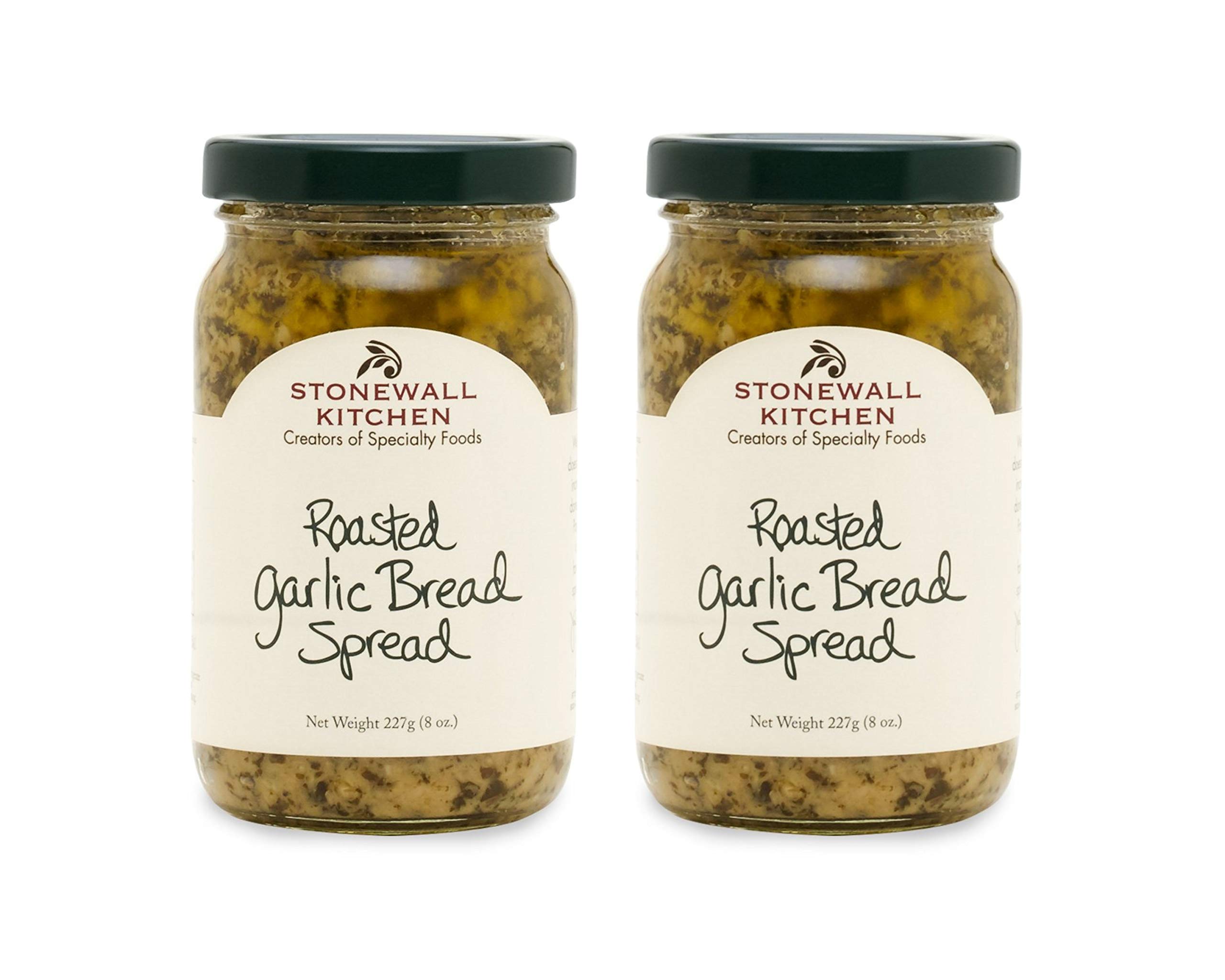Stonewall Kitchen Roasted Garlic Bread Spread - 2 Pack (8 oz Jars) - Perfect for Toasts, Sandwiches & Charcuterie Boards