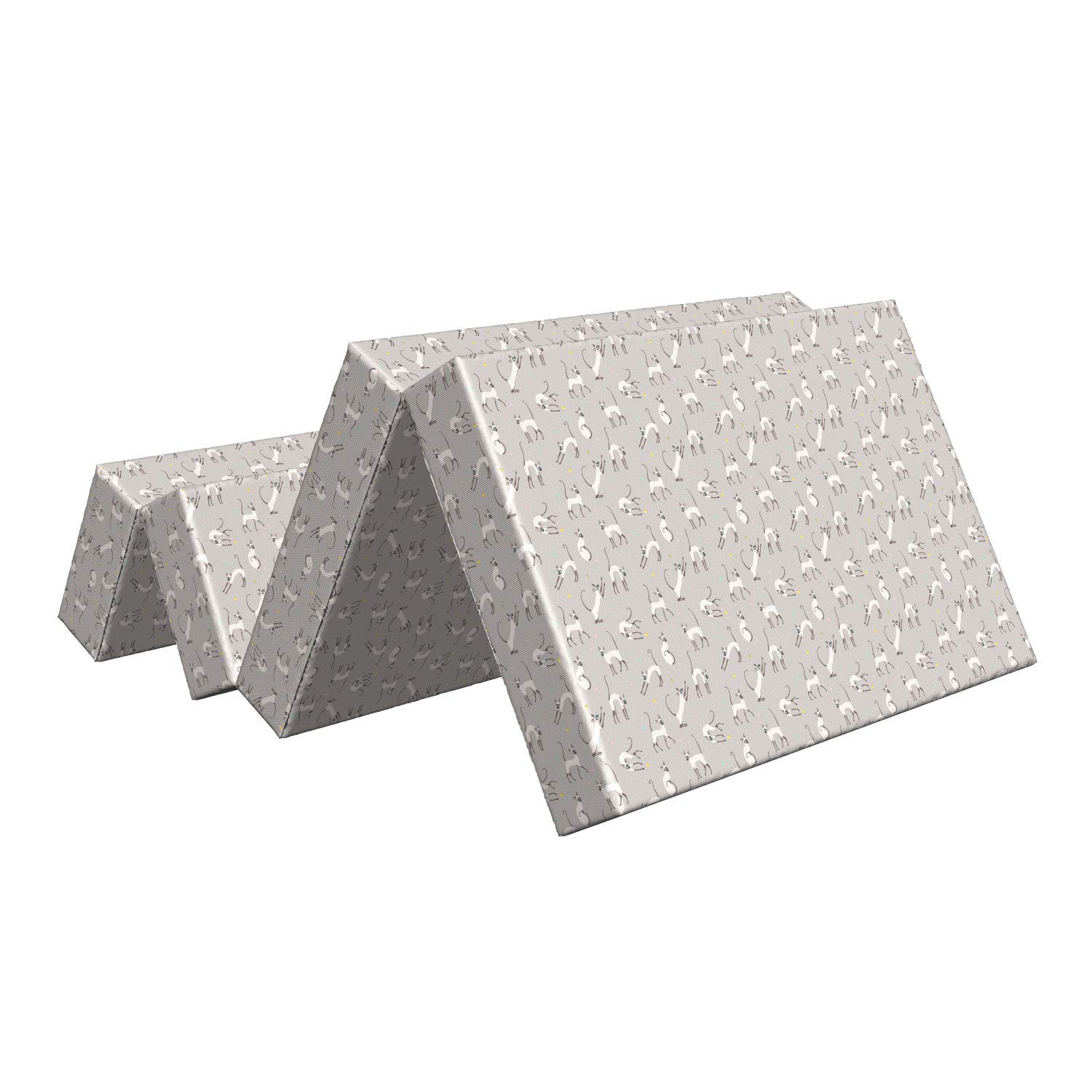 Ambesonne Asian Foldable Mattress for Cats & Kittens - 74.8