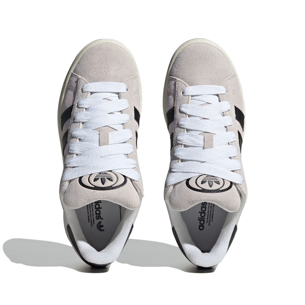 Adidas Women's Campus 00S Sneakers - Crystal White/Core Black/Off White - Casual Fashion Shoes for Women - Perfect for Streetwear, Gym & Everyday Wear