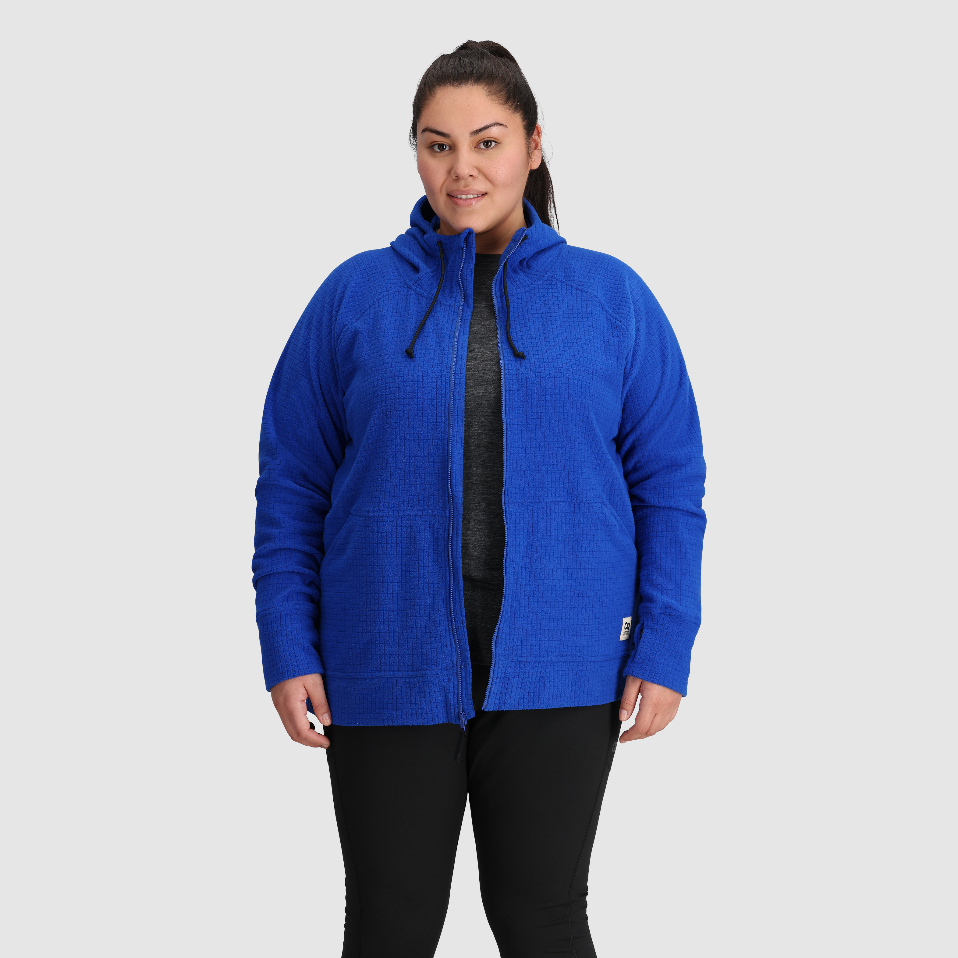 Women's Mega Trail Mix Fleece Full Zip Hoodie - Cozy Winter Jacket for Hiking & Outdoor Activities | Plus Size | Final Sale