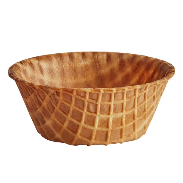 Joy Cone Waffle Bowls - 10 Count Pack of Crispy Sugar Cones for Ice Cream, Desserts & Snacks - Perfect for Sundaes, Parfaits, Fruit Cups & Party Treats