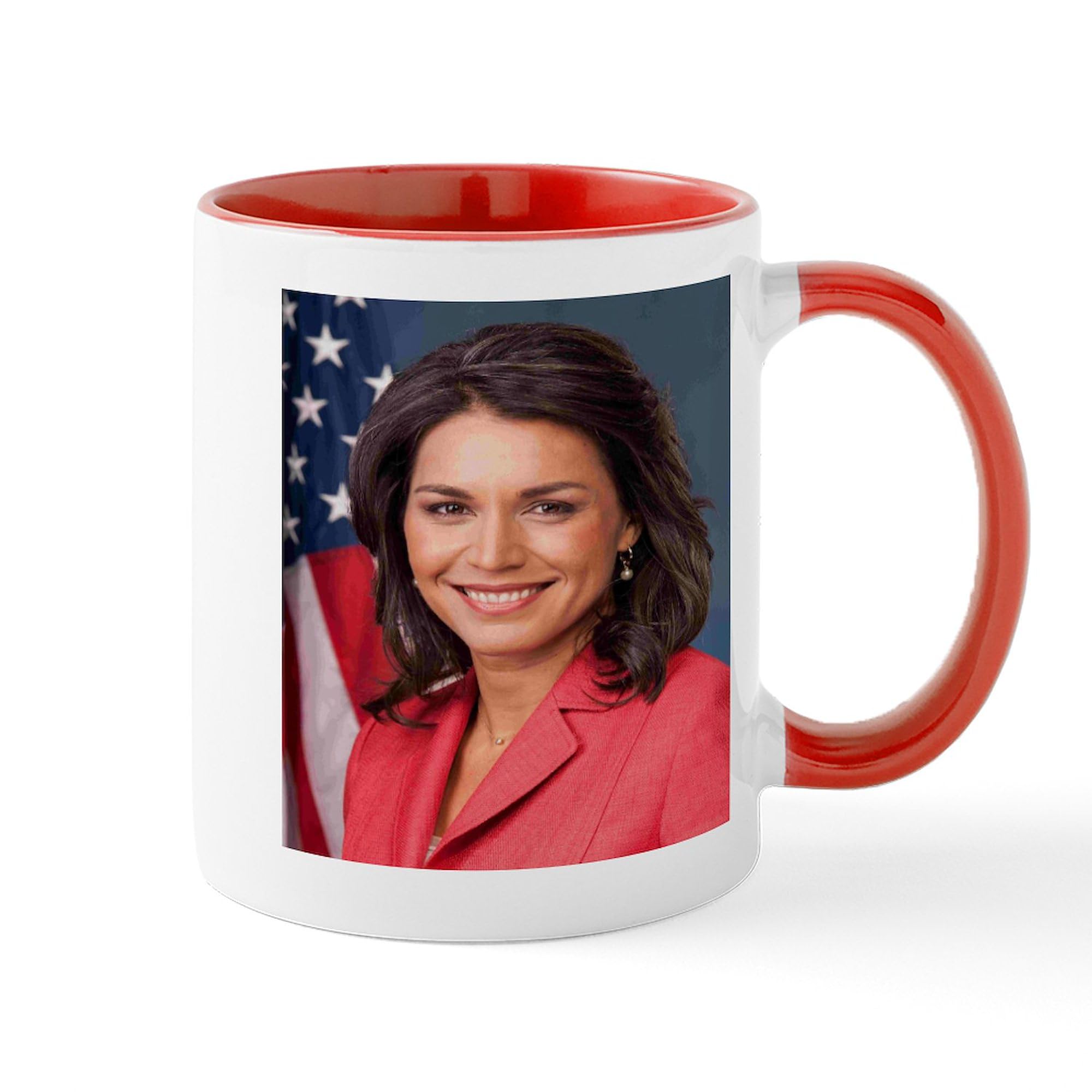 Tulsi Gabbard 11 oz (325 ml) Ceramic Coffee Mug - Perfect for Tea, Hot Chocolate & Office Use - Durable White Drinkware with Handle - Great Gift for Political Supporters & Tea Lovers