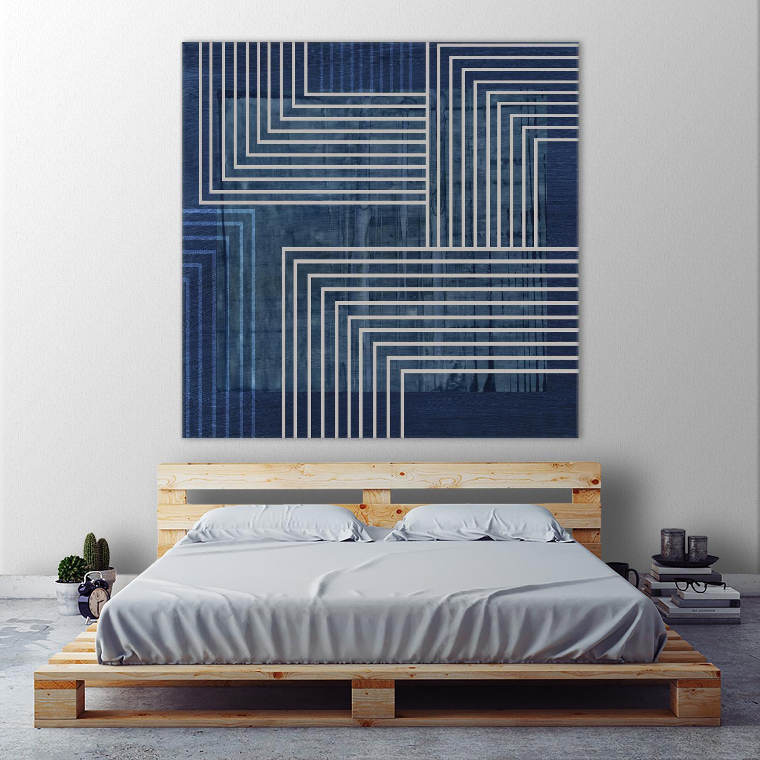 Beneath the Dark Blue Waves II - Ocean Themed Wall Art for Coastal Home Decor | Perfect for Beach House, Living Room & Bedroom