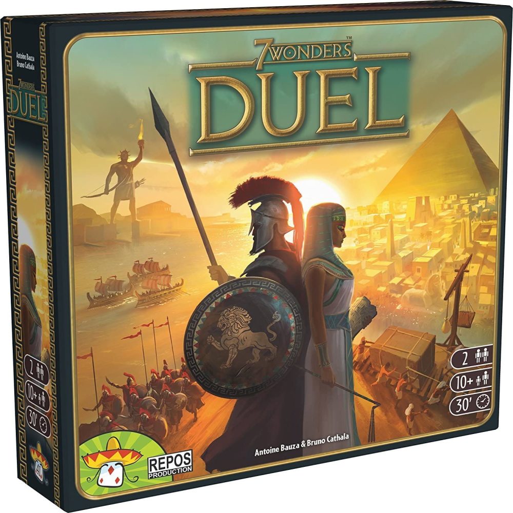 7 Wonders Duel Strategy Board Game by Repos Production | Award-Winning 2-Player Card Game | Perfect for Family Game Nights & Competitive Play