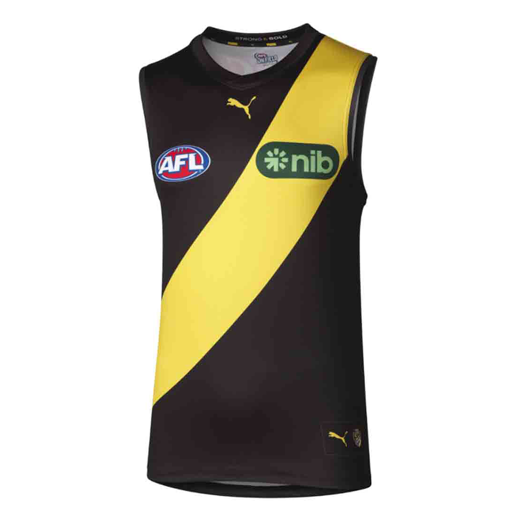 Richmond Tigers 2024 Home Jersey for Men - Official AFL Football Jersey for Games & Fan Support