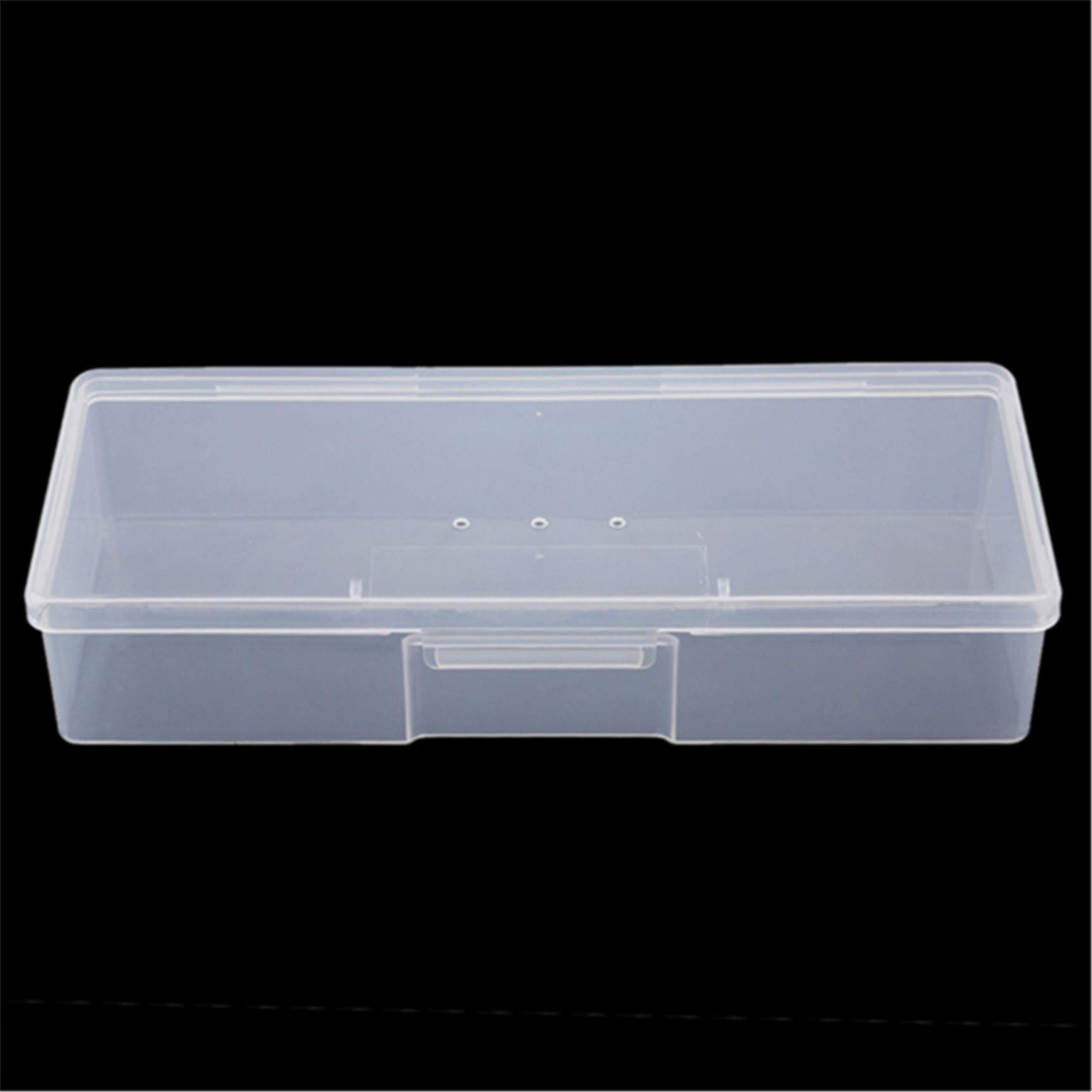 FGJFJ Empty Multifunctional Rectangular Storage Box - White Nail Jewelry Organizer & Polished Manicure Toolbox for Salon, Home, and Travel Use