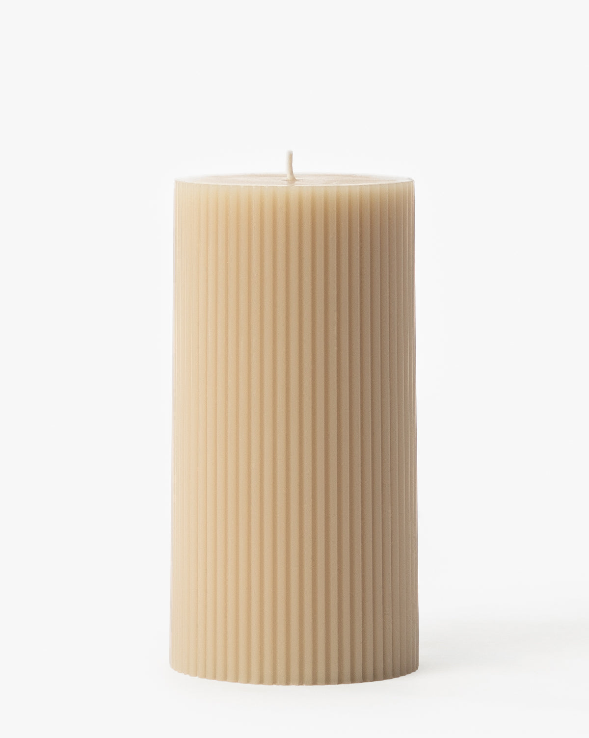 Elegant Ribbed Pillar Candles - Handmade Soy Wax Candles for Home Decor, Weddings & Romantic Ambiance | Eco-Friendly, Long-Lasting Scented Candles