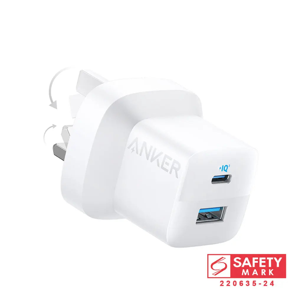 Anker 323 PowerPort 33W USB C Fast Charger A2331 - Compact PD Charger for iPhone 15/14/13, Samsung Galaxy, iPad & More | Perfect for Travel, Office & Home Use