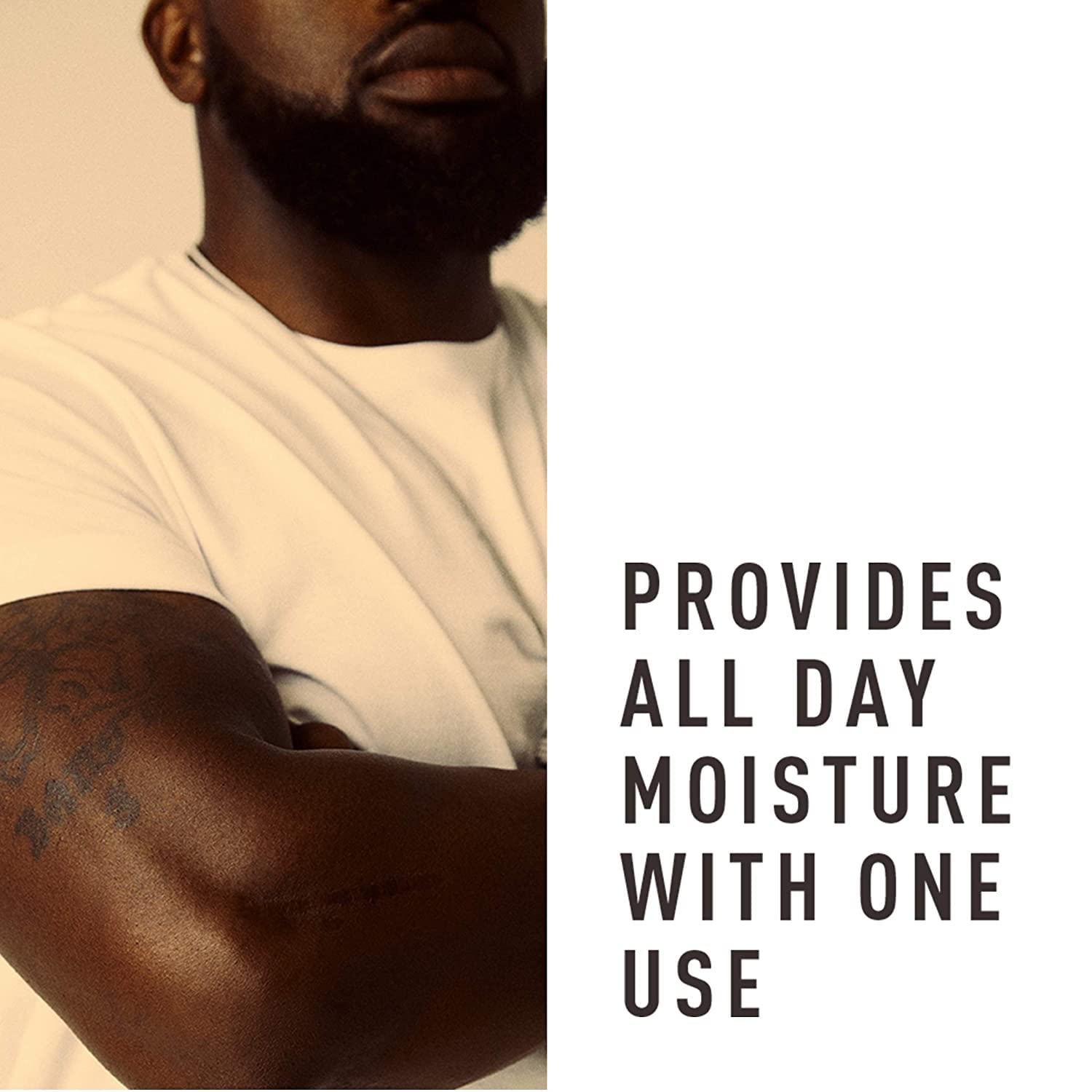 Bevel All Day Body Lotion for Men - Shea Butter & Argan Oil Moisturizer - Lightweight Hydrating Formula for Soft, Smooth Skin - 16 Oz (Packaging May Vary) - Ideal for Daily Use, Post-Shave & Dry Skin Care