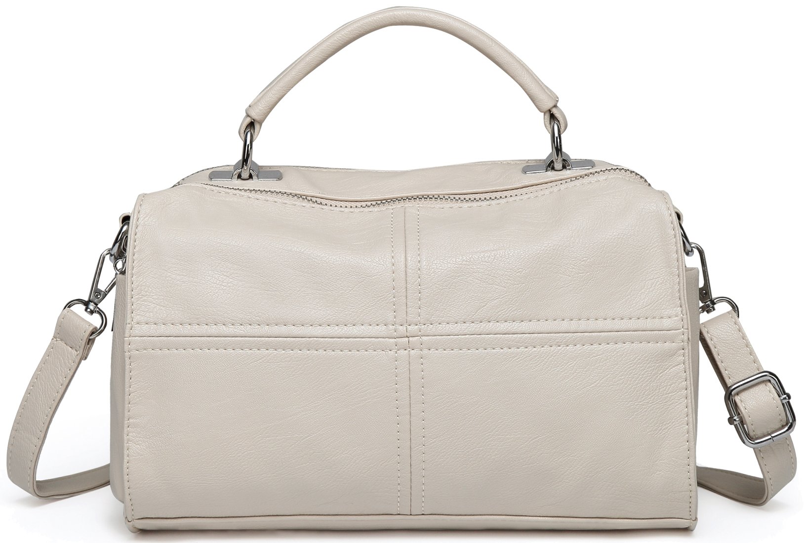 VASCHY Vegan Leather Crossbody Bag for Women - Stylish Shoulder Purse for Work & Travel