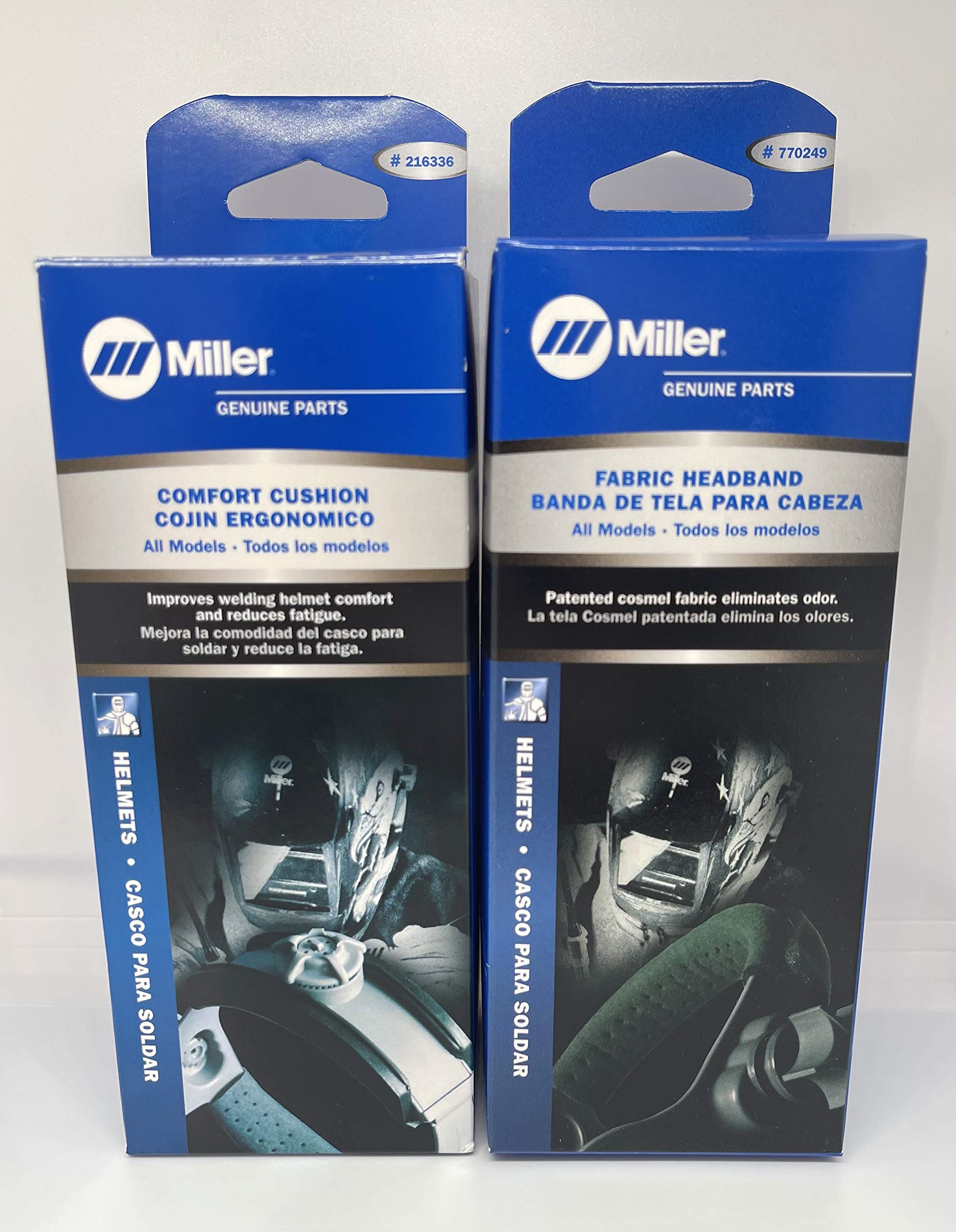 Miller Electric HeadBand 770249 & Headgear 216336 Combo Set - Welding Safety Gear for Professional Welders - Perfect for Construction, Metal Fabrication, and DIY Projects