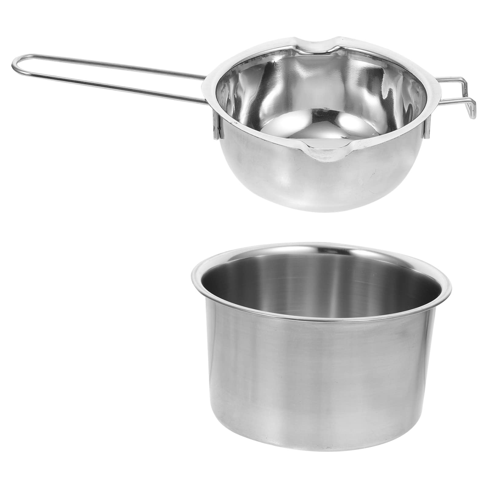 Stainless Steel Double Boiler Wax Melting Pot with Non-Stick Insert & Handle - Perfect for Chocolate, Soap, Wax, Candle & Candy Making - Ideal for DIY Crafts, Home Use & Professional Kitchens