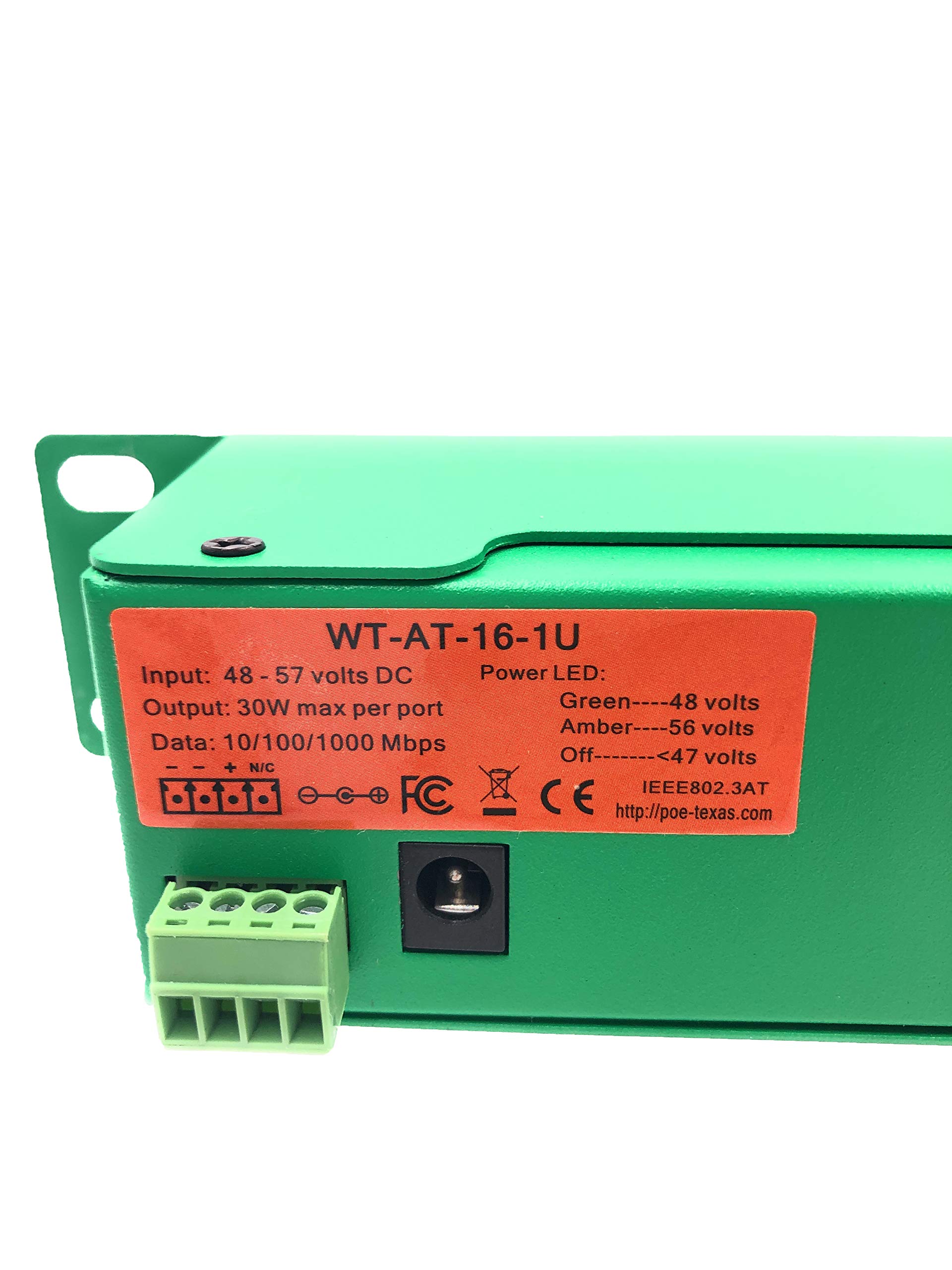 16 Port Gigabit PoE Injector 802.3at with Dual 56V 120W Power Supplies - Power Over Ethernet Switch for IP Cameras, WiFi Access Points, VoIP Phones | Ideal for Office Networks, Security Systems & Smart Home Devices