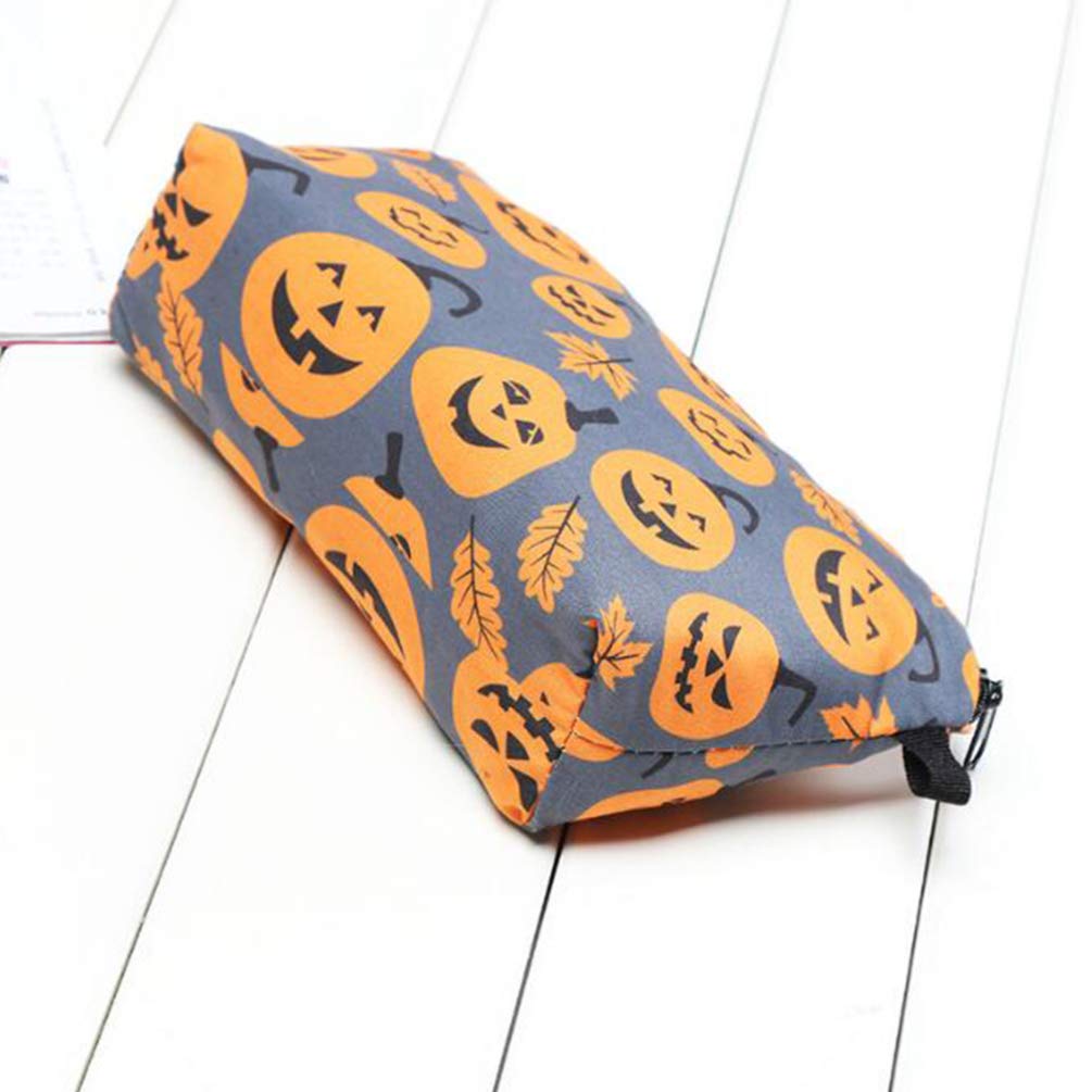 Beaupretty Halloween Cosmetic Bag - Pumpkin Print Makeup Pouch & Toiletry Travel Organizer for Women | Perfect for Trick-or-Treating, Costume Parties & Holiday Travel Accessories