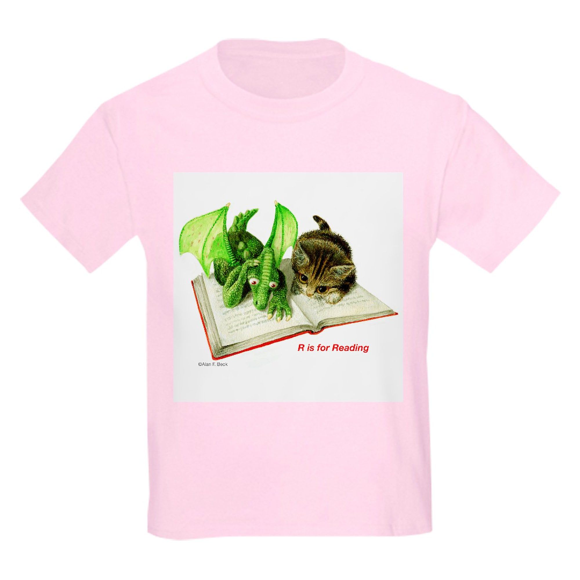 R is for Reading Kids Light Cotton T-Shirt - Soft & Comfortable Children's Tee for Book Lovers - Perfect for School, Library & Storytime Activities