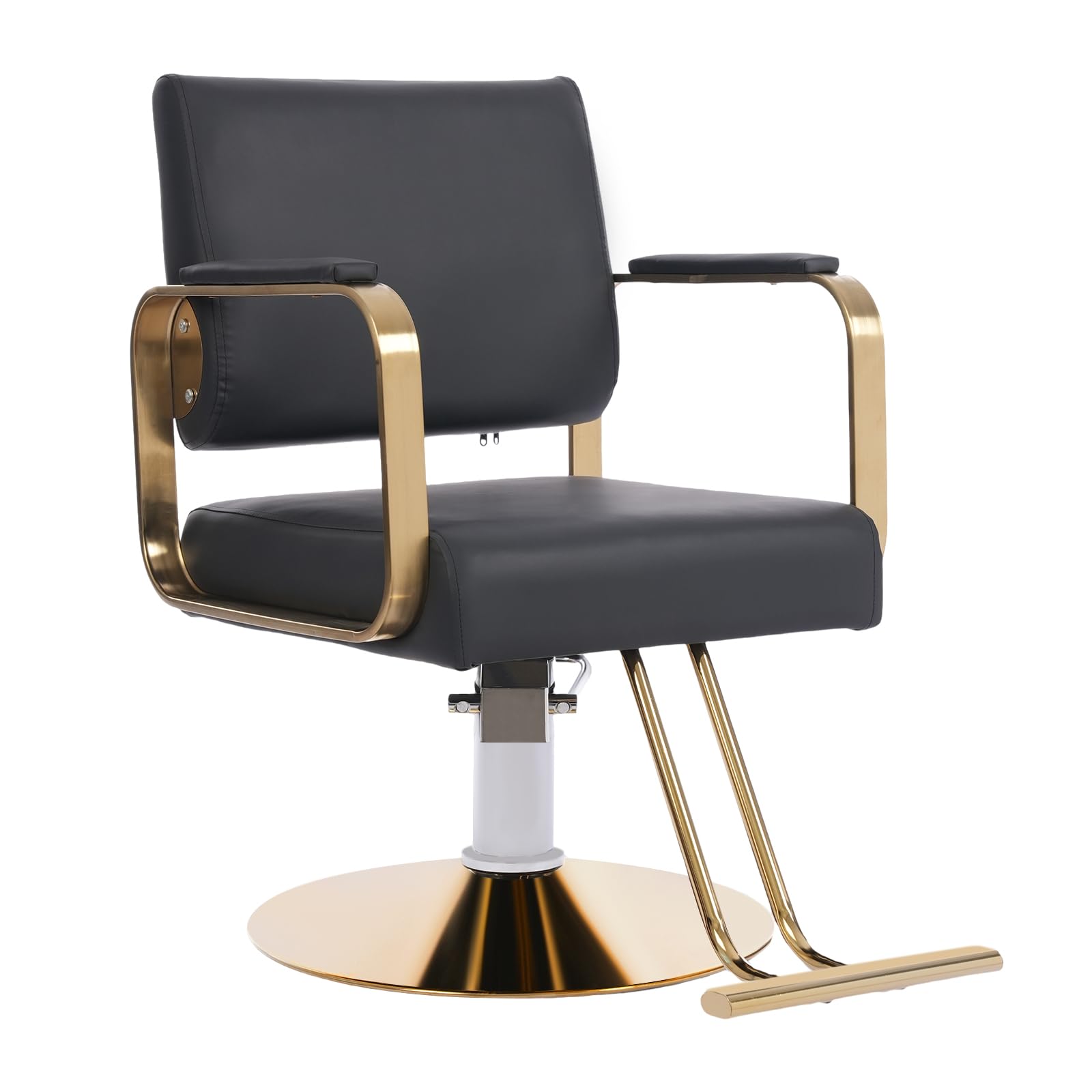 Professional 360° Swivel Hydraulic Barber Chair - Heavy Duty Salon Styling Chair with Shampoo Function for Hair Cutting, Tattoo & Spa (440 lbs Capacity) - Perfect for Hair Salons, Barber Shops & Tattoo Studios