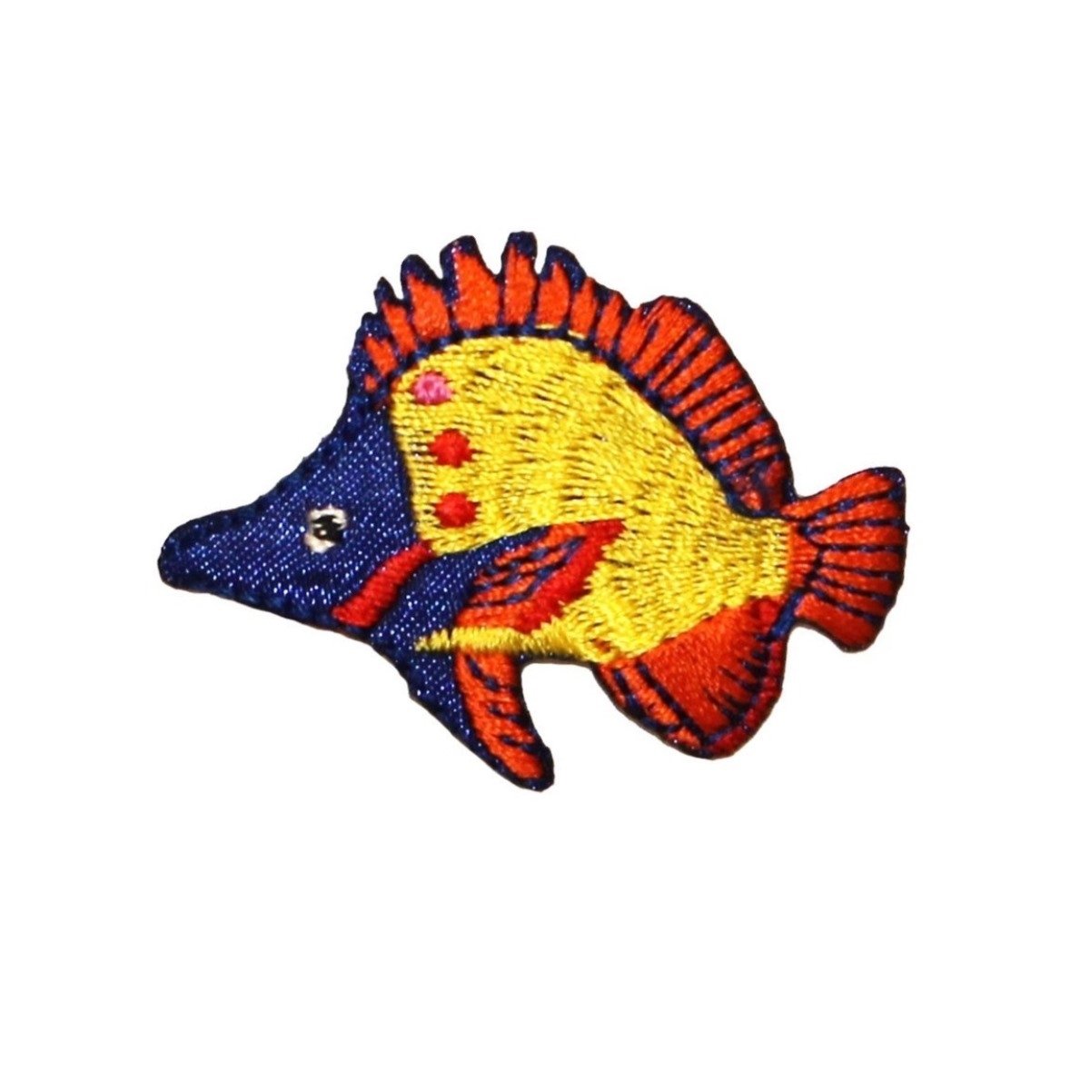 Butterfly Fish Iron On Patch - Embroidered Applique for Aquarium Decor, DIY Crafts, Jackets & Backpacks - Perfect for Marine Lovers & Scuba Diving Enthusiasts