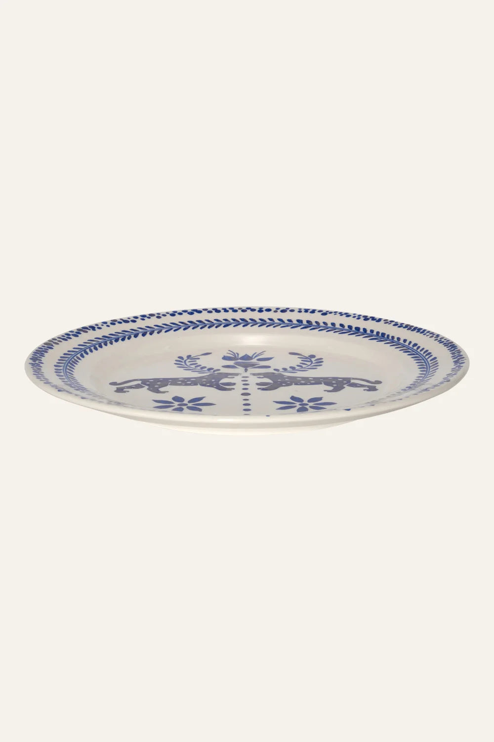 Premium Porcelain Dinner Plate Set of 2 - Elegant 10.5