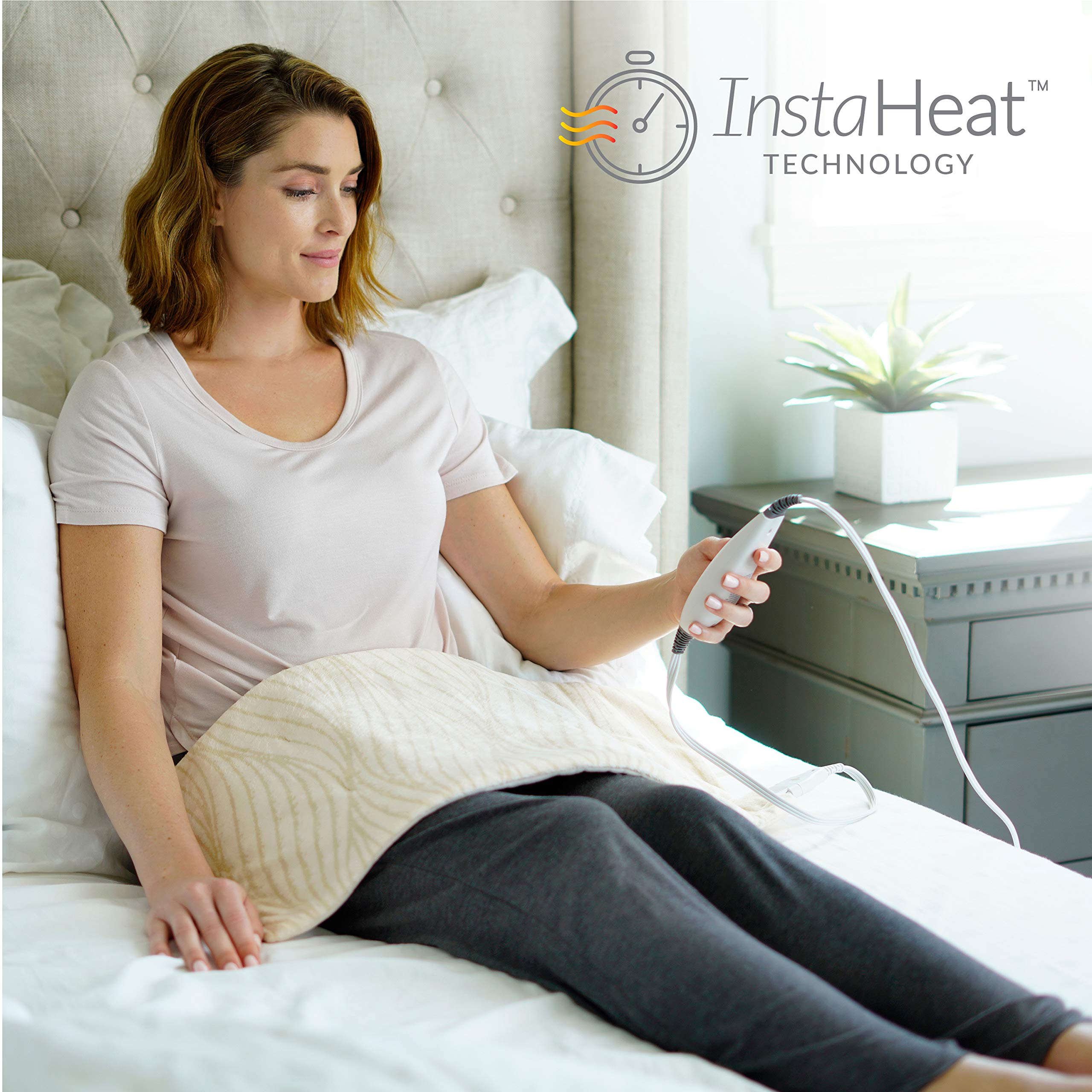 PureRelief Luxe Micromink Electric Heating Pad 12