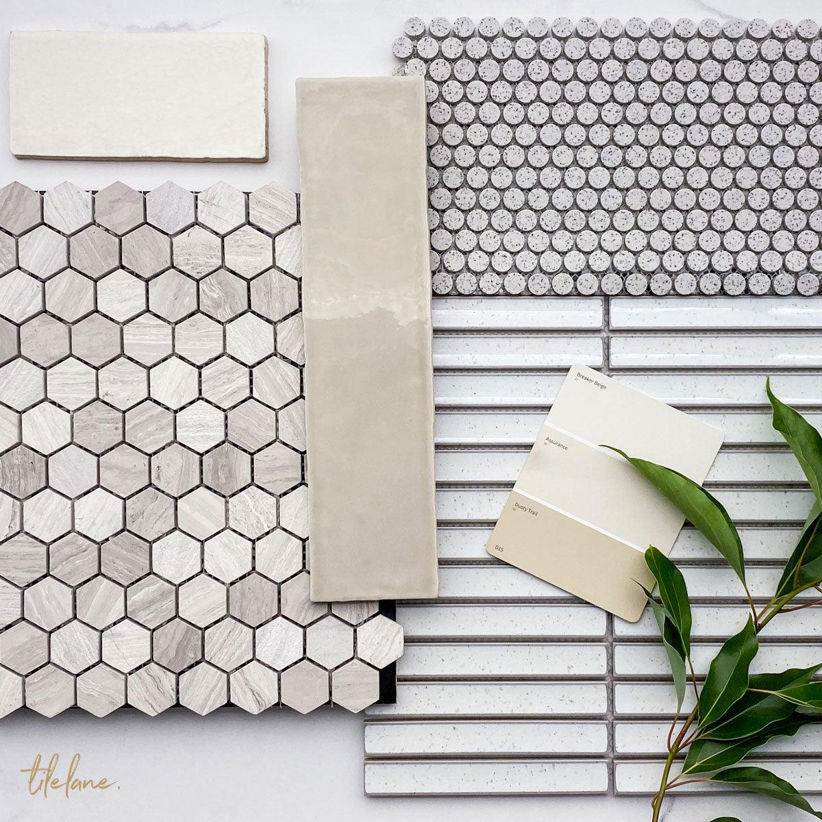 Premium Evolution Cotton 75x300 Glossy Subway Tile - Classic White Ceramic Wall & Backsplash Tile for Kitchen, Bathroom, and Shower Renovation