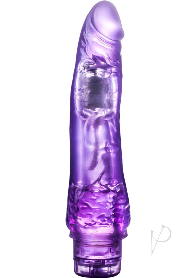 B Yours Vibe 7 Powerful Vibrating Dildo - 8.5 Inch Realistic Purple Silicone Adult Toy for Women & Couples - Perfect for Solo Play & Partnered Intimacy