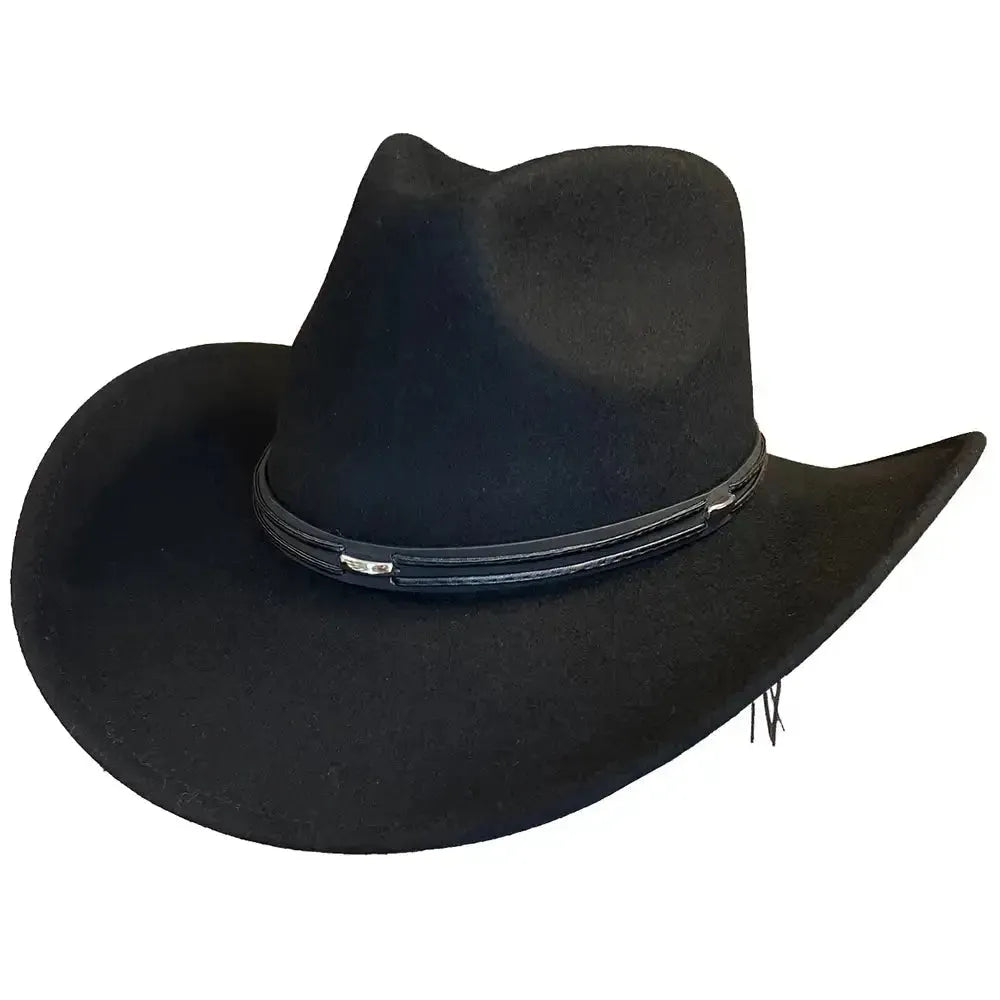 Deadwood Trading High Tail Crushable Soft Wool Felt Cowboy Hat for Men & Women - Western Style, Outdoor Adventure, Rodeo & Country Fashion