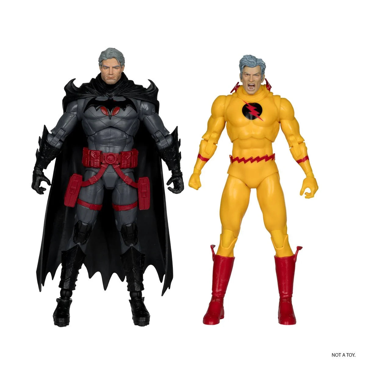 Batman vs. Professor Zoom Flashpoint DC Multiverse Action Figure 2-Pack Set - Collectible Superhero Figures for Display, Gifts & Comic Book Scenes