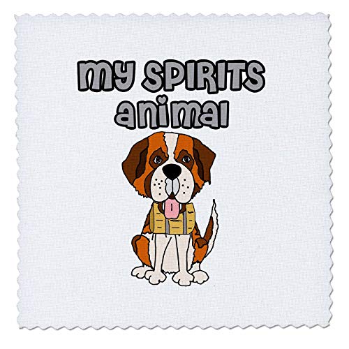 Funny Cute St. Bernard Puppy Dogwith Cask Spirits