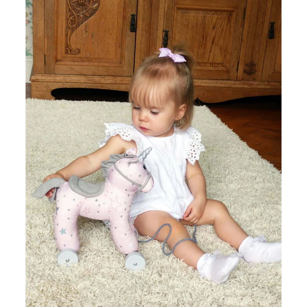 Unicorn Pull Along Toy for Toddlers - Little Bird Told Me - Perfect for Birthday Gifts & Early Learning Playtime