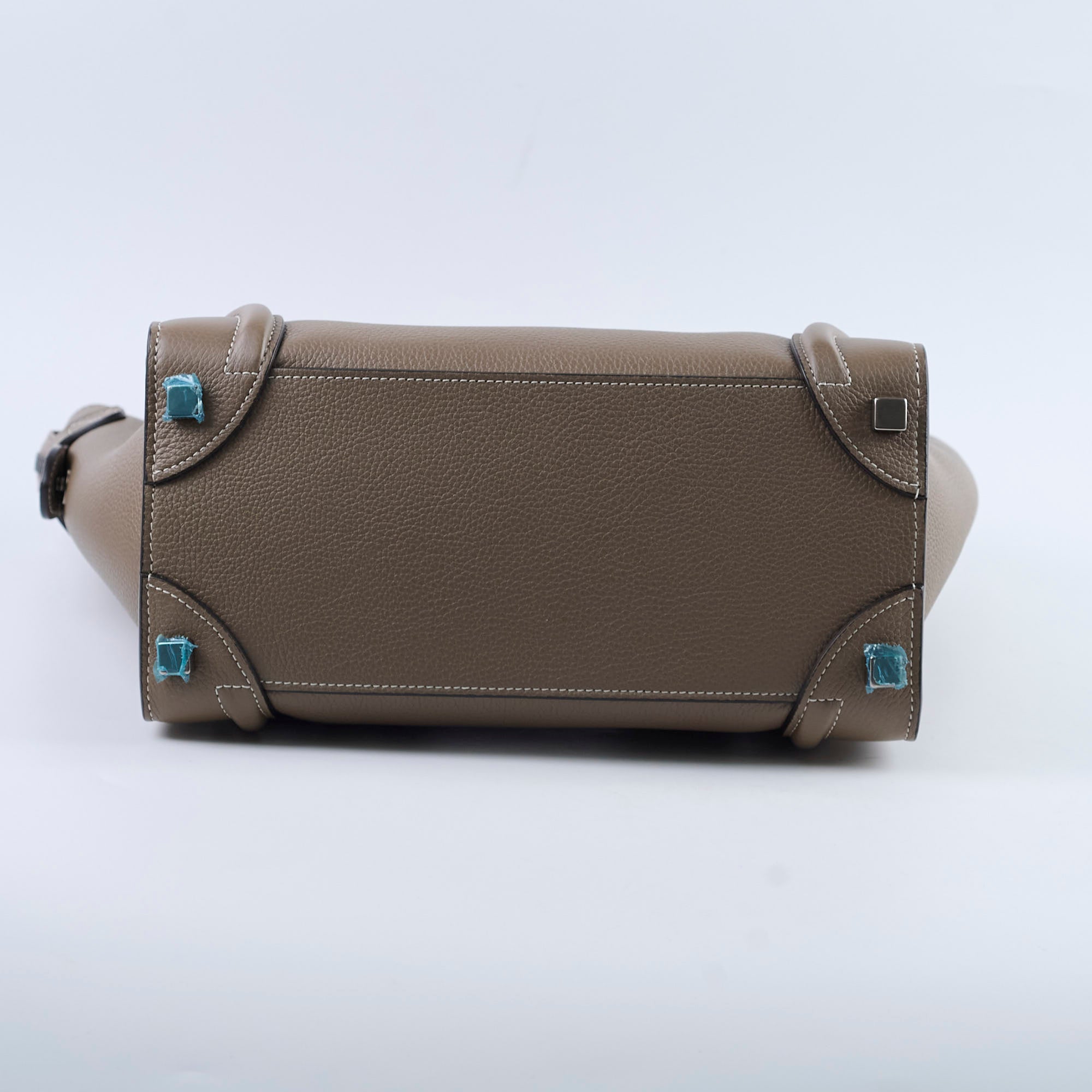 Celine Micro Luggage Bag in Taupe - Premium Grained Leather Handbag for Women | Perfect for Work, Travel & Everyday Use
