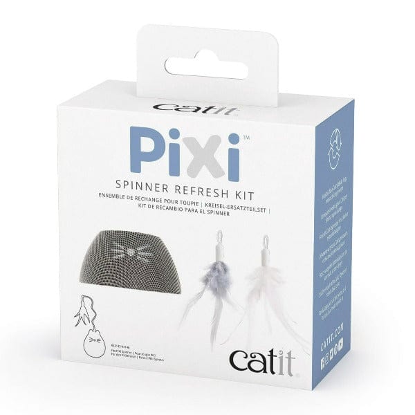 Catit PIXI Spinner Refresh Kit - Interactive Cat Toy with Water Refill for Hydration & Play - Perfect for Indoor Cats, Playtime & Mental Stimulation