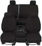 Covercraft SeatSaver Seat Protector for 2008-2009 Ford Super Duty F250-F550 - Commercial Models with Vinyl Seats - High Back 40 Polycotton Charcoal Black (SS3389PCCH) - Durable Truck Seat Cover for Work & Daily Driving