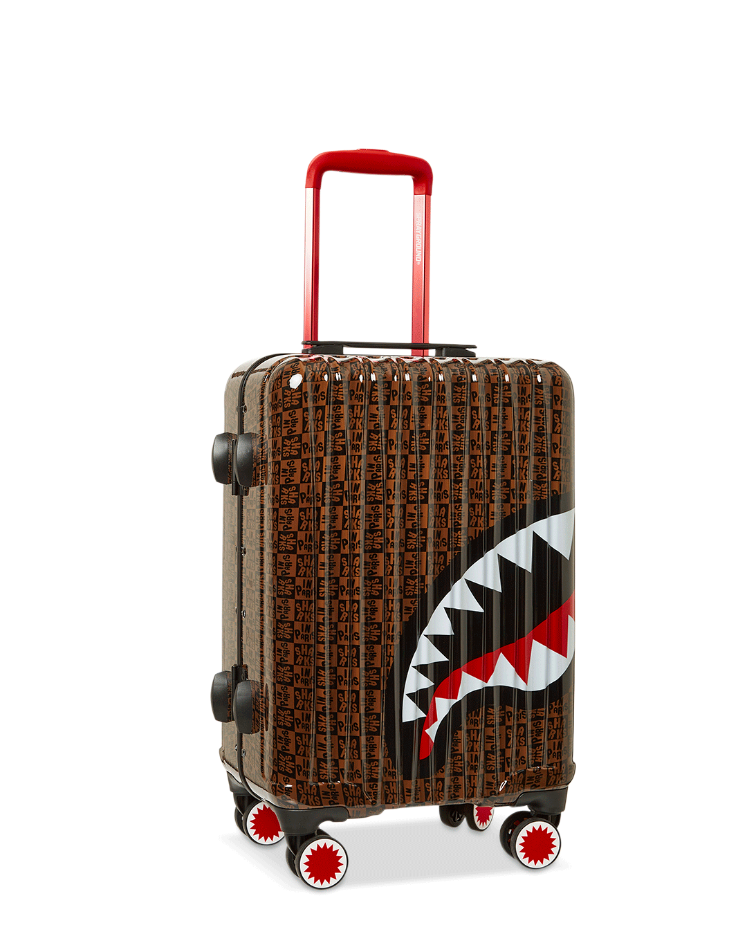 FRENZY SHARKS SHARKNAUTICS Hardshell Carry-On Luggage - Durable Spinner Suitcase for Travel, Business Trips & Airplane Cabin Use