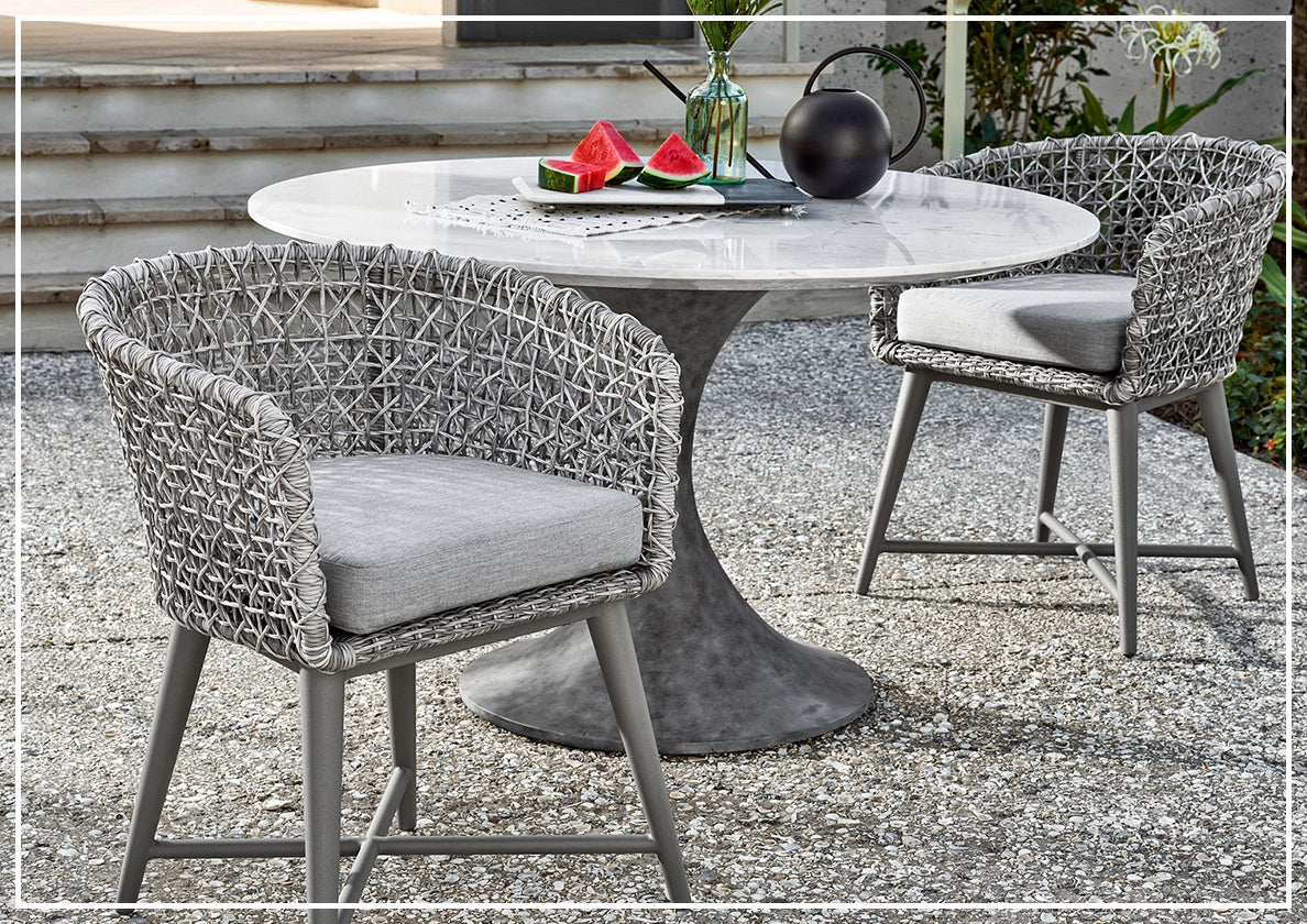 Universal Coastal Living Outdoor Dining Chair - Weather-Resistant Gray Patio Furniture for Beach House, Porch & Garden Dining