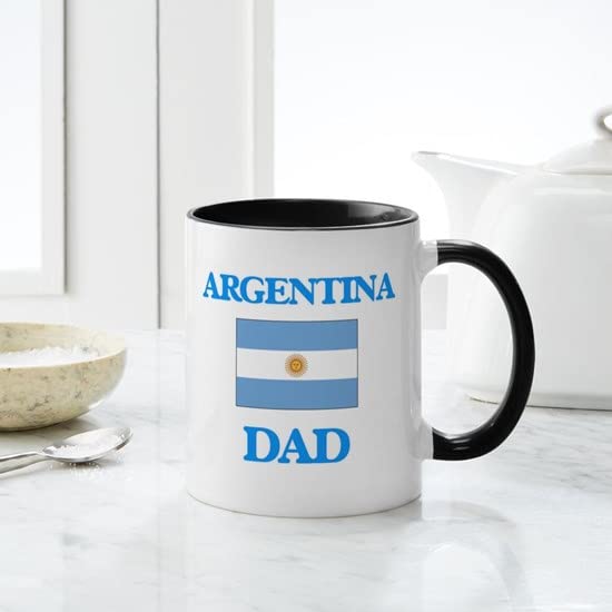 Argentina Dad Ceramic Coffee Mug 11 oz (325 ml) - Perfect for Father's Day Gifts, Birthday Presents & Daily Coffee Use