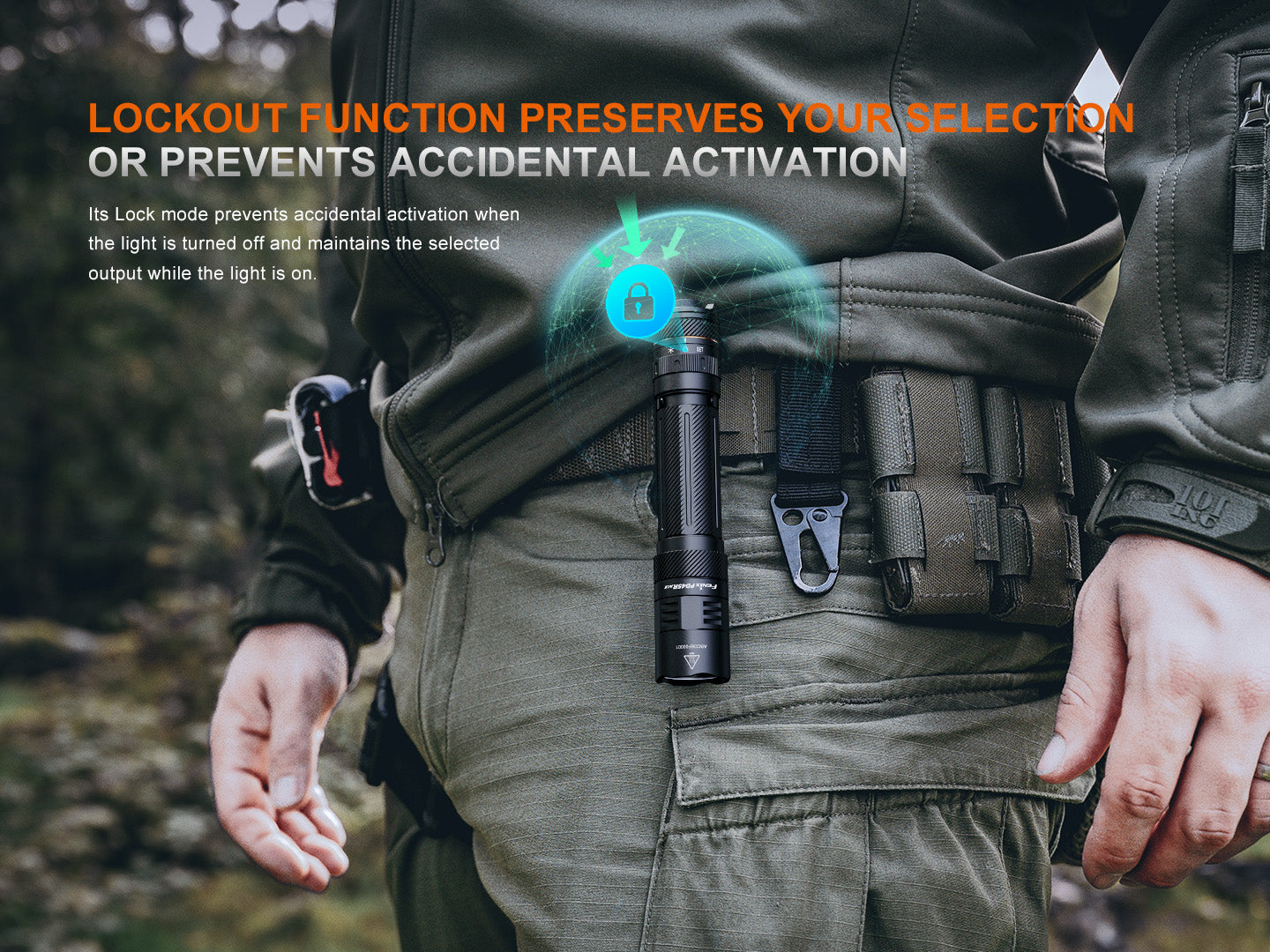 Fenix PD45R ACE Multi Mode Tactical Flashlight - 2000 Lumens, Rechargeable, IP68 Waterproof - Perfect for Camping, Hiking, Emergency & Outdoor Adventures