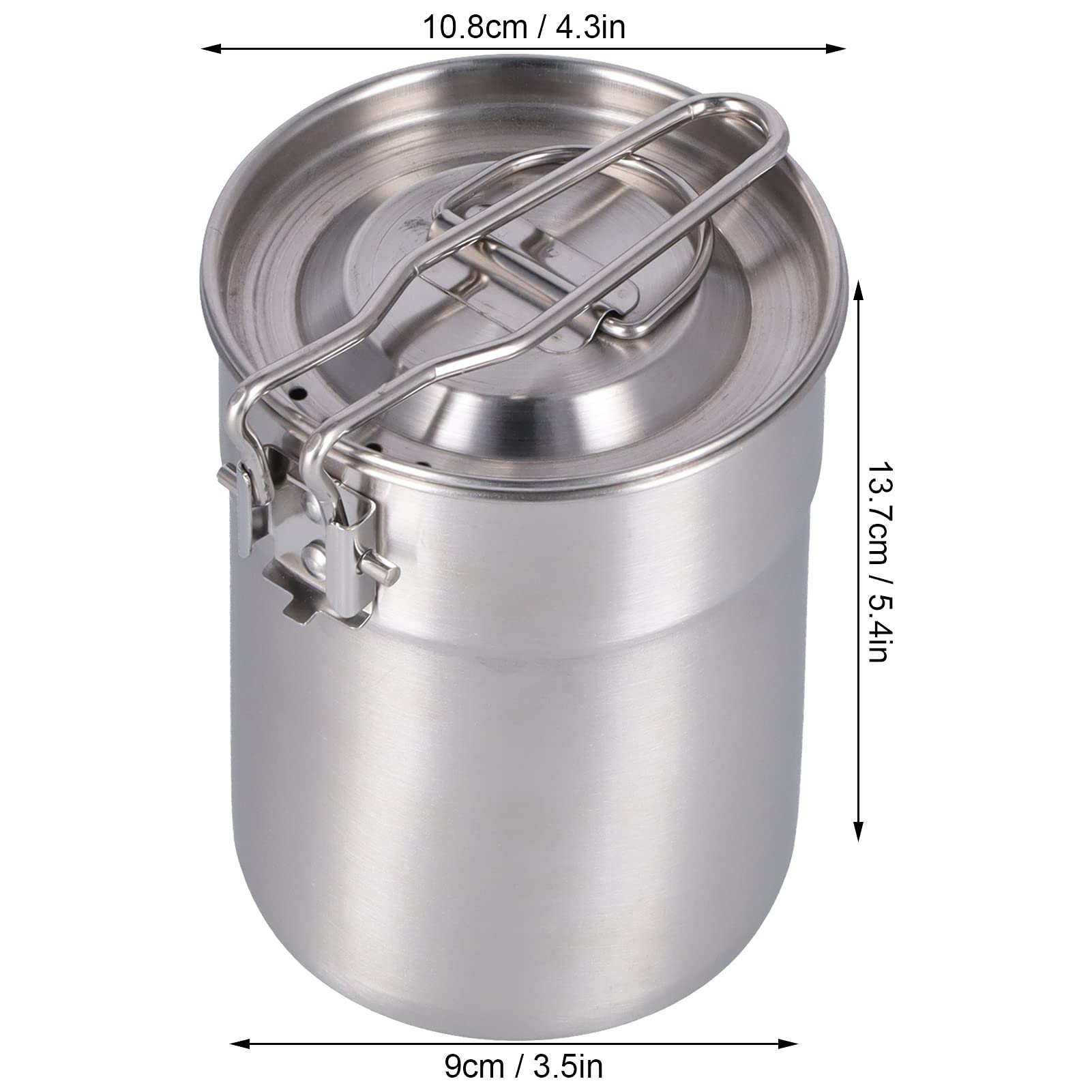 Portable Camping Coffee Pot - Lightweight Foldable Handle Outdoor Coffee Maker for Hiking, Backpacking & Travel | Perfect for Campfire Brewing and Outdoor Adventures