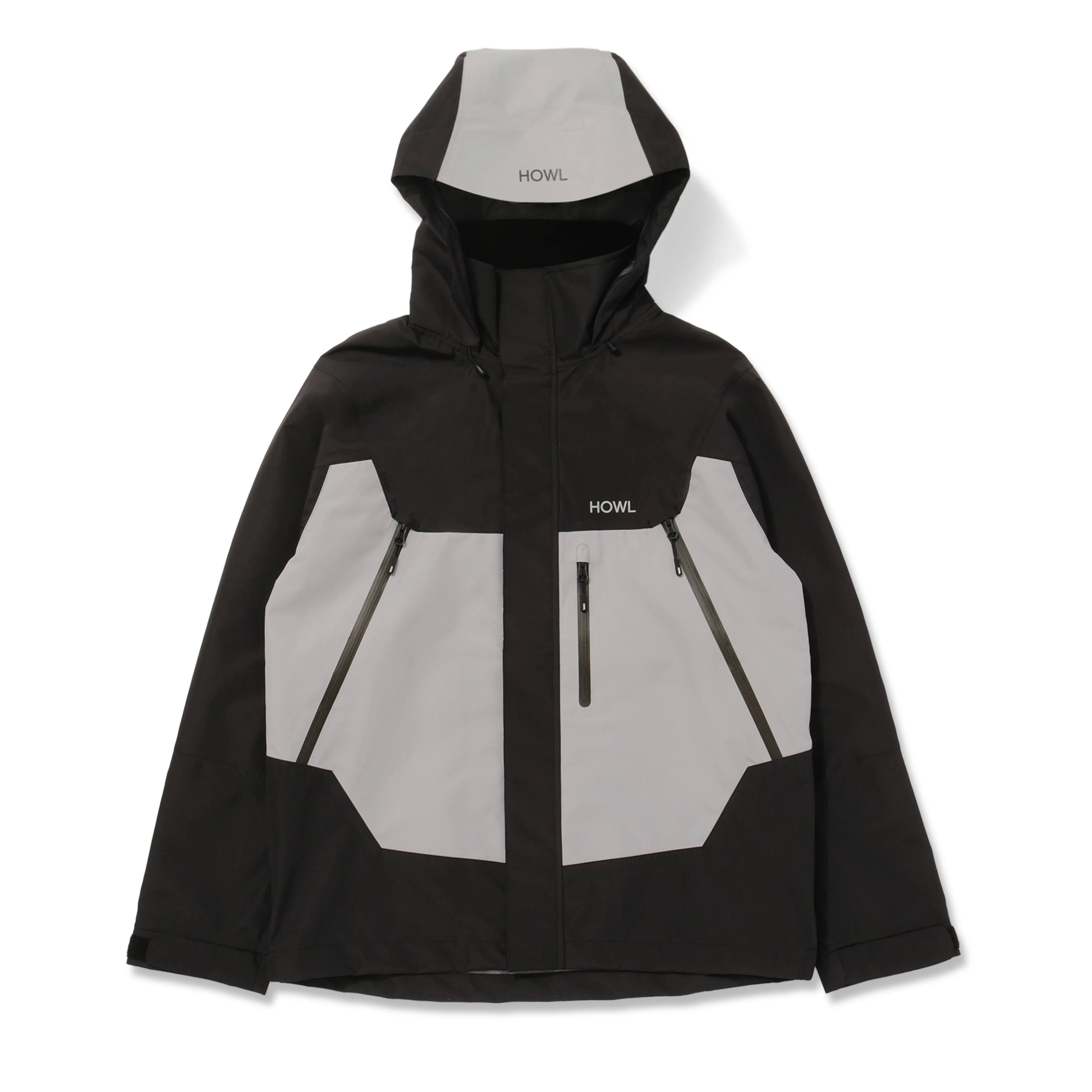 Howl Shell Jacket for Men & Women - Waterproof Windbreaker Outdoor Jacket - Lightweight Hiking Raincoat (Black) - Perfect for Camping, Hiking & Travel Adventures