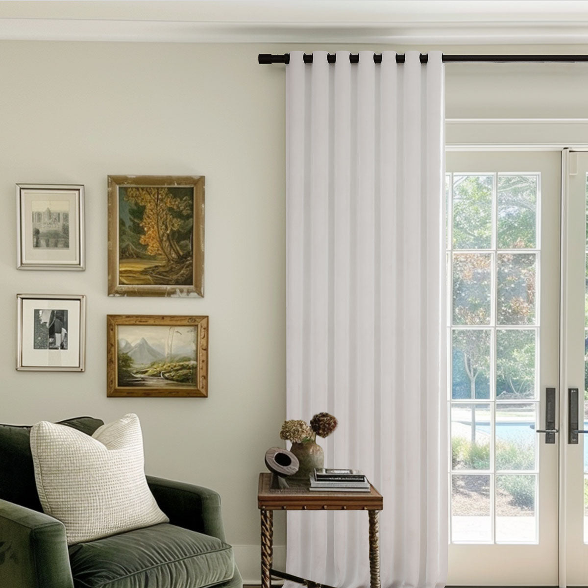 Luxury Sky Blue Velvet Blackout Curtains - Heavyweight Thermal Insulated Grommet Drapes for Living Room & Bedroom | Noise Reducing & Light Blocking Window Treatments
