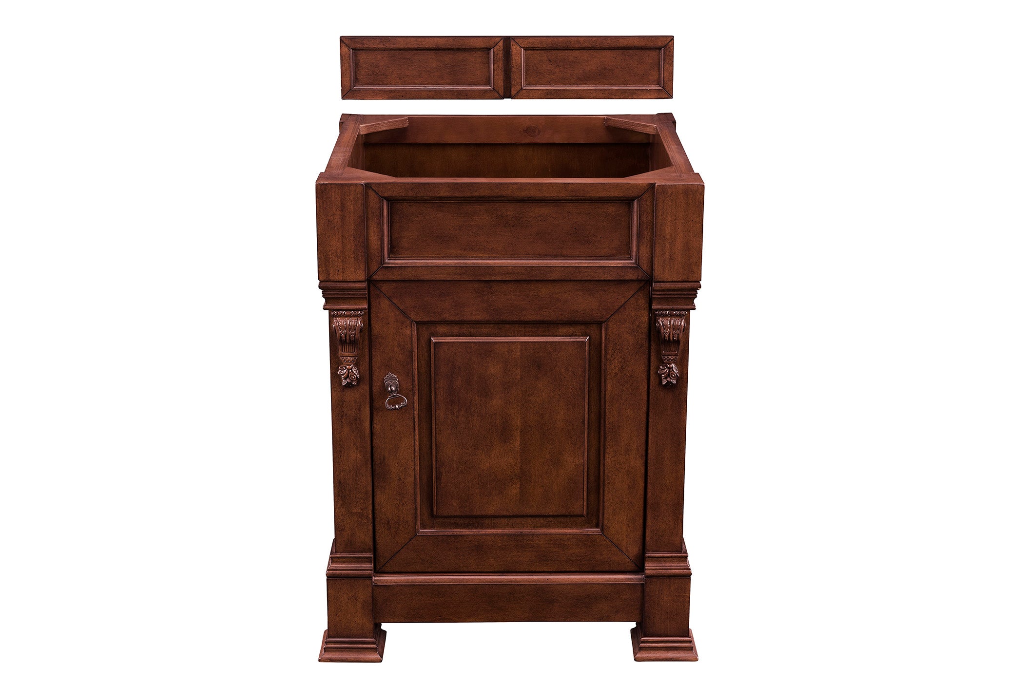 Brookfield 26 Inch Warm Cherry Wood Single Bathroom Vanity with Sink - Perfect for Modern and Traditional Home Bathrooms