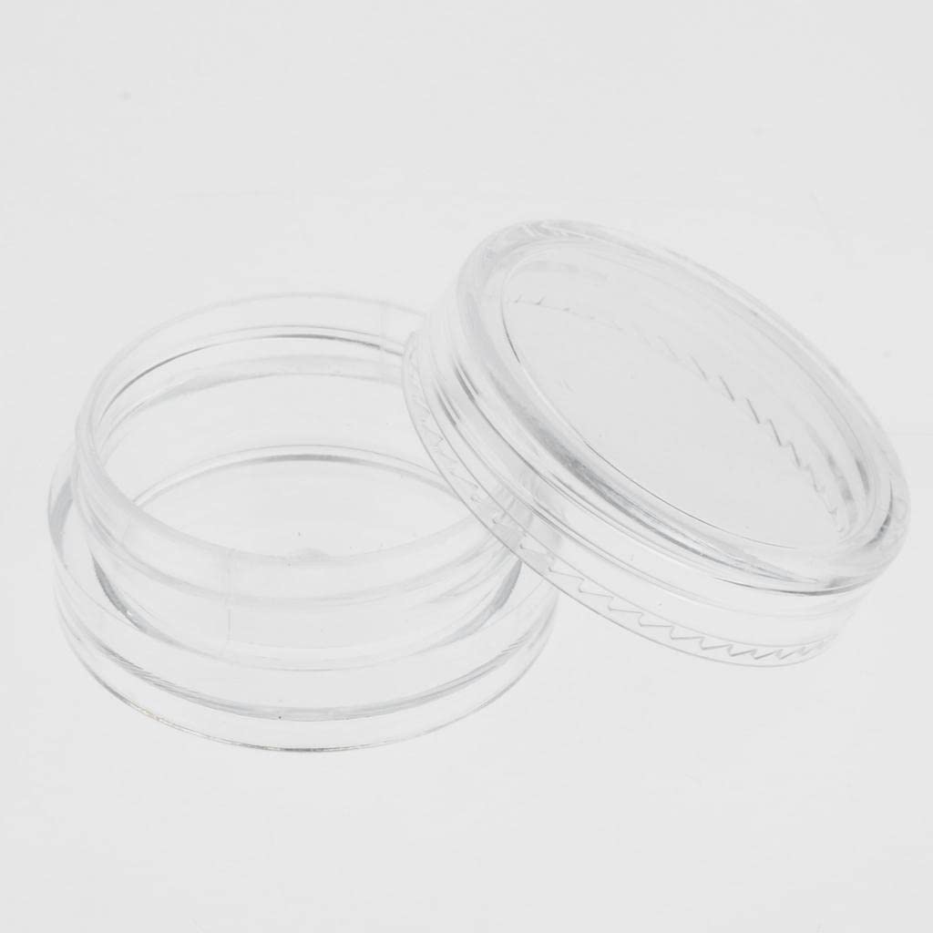 50pcs Reusable 2g Small Glass Jars with Lids - Perfect for Nail Art, Jewelry Storage & DIY Crafts - Organize Beads, Glitter & Small Accessories