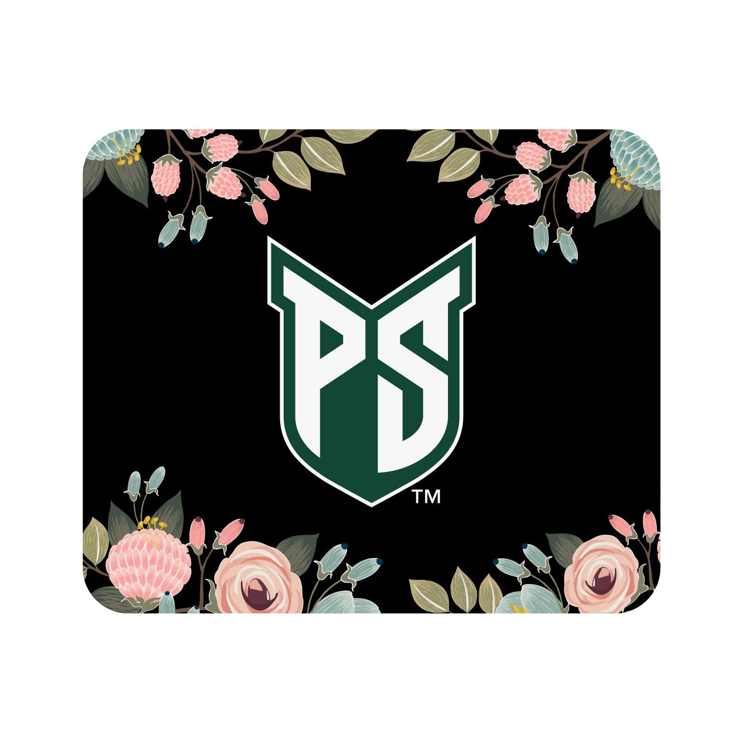 Portland State University Mouse Pad - Soft Fabric Gaming & Office Desk Mat with Floral Pink Design for PC, Laptop, Work & Study