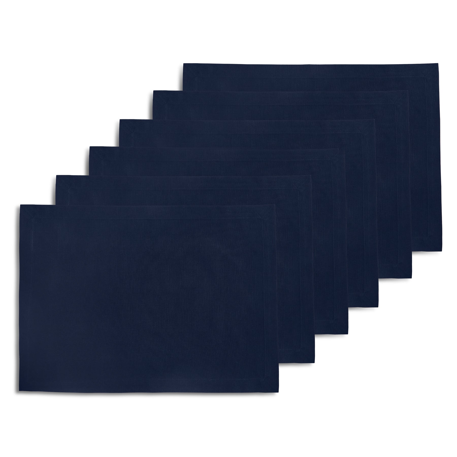 Premium Cotton Linen Placemats Set of 6 - Natural Woven Table Mats for Dining, Kitchen, and Party Decor - Eco-Friendly & Washable Table Setting Accessories