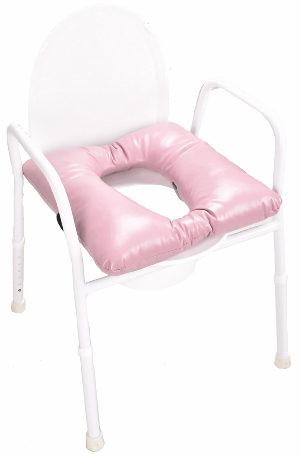 **Soft Waterproof Commode Seat Cushion with Fixed Straps - Comfortable Padded Toilet Seat Cover for Elderly & Disabled - Ideal for Home Care, Hospitals & Mobility Assistance**