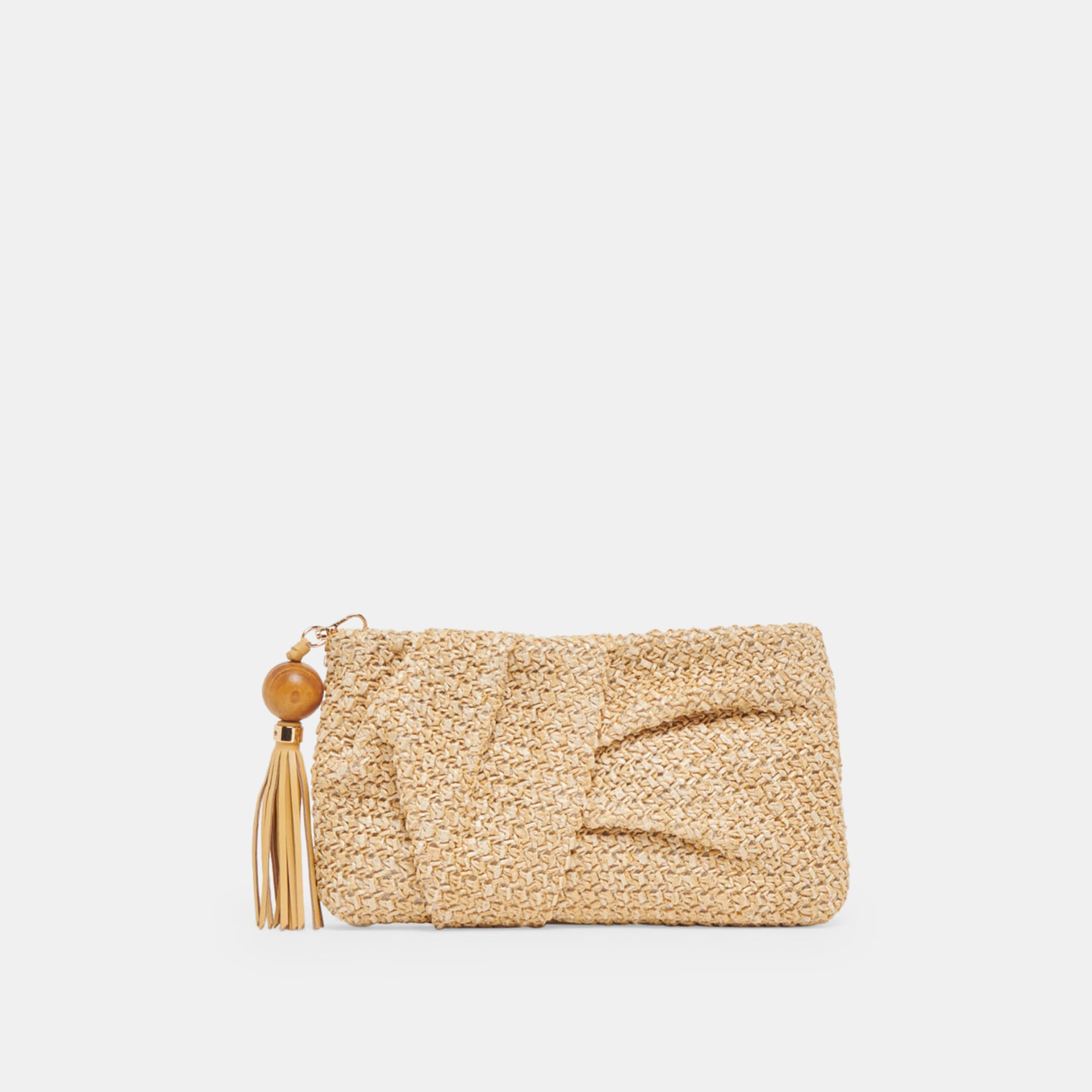 LORENA RAFFIA CLUTCH BAG - Natural Handwoven Straw Purse for Women, Perfect for Beach, Wedding, and Summer Outfits