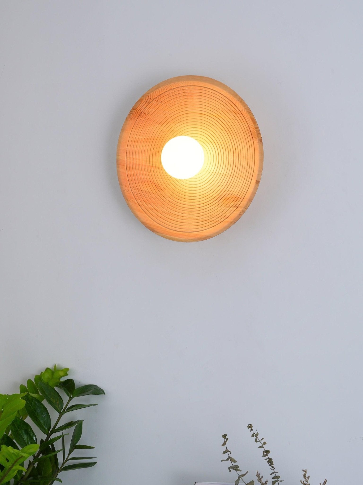 Lumina Contour Wooden Wall Sconce - Handcrafted Modern Lighting Fixture for Bedroom, Living Room & Hallway Decor